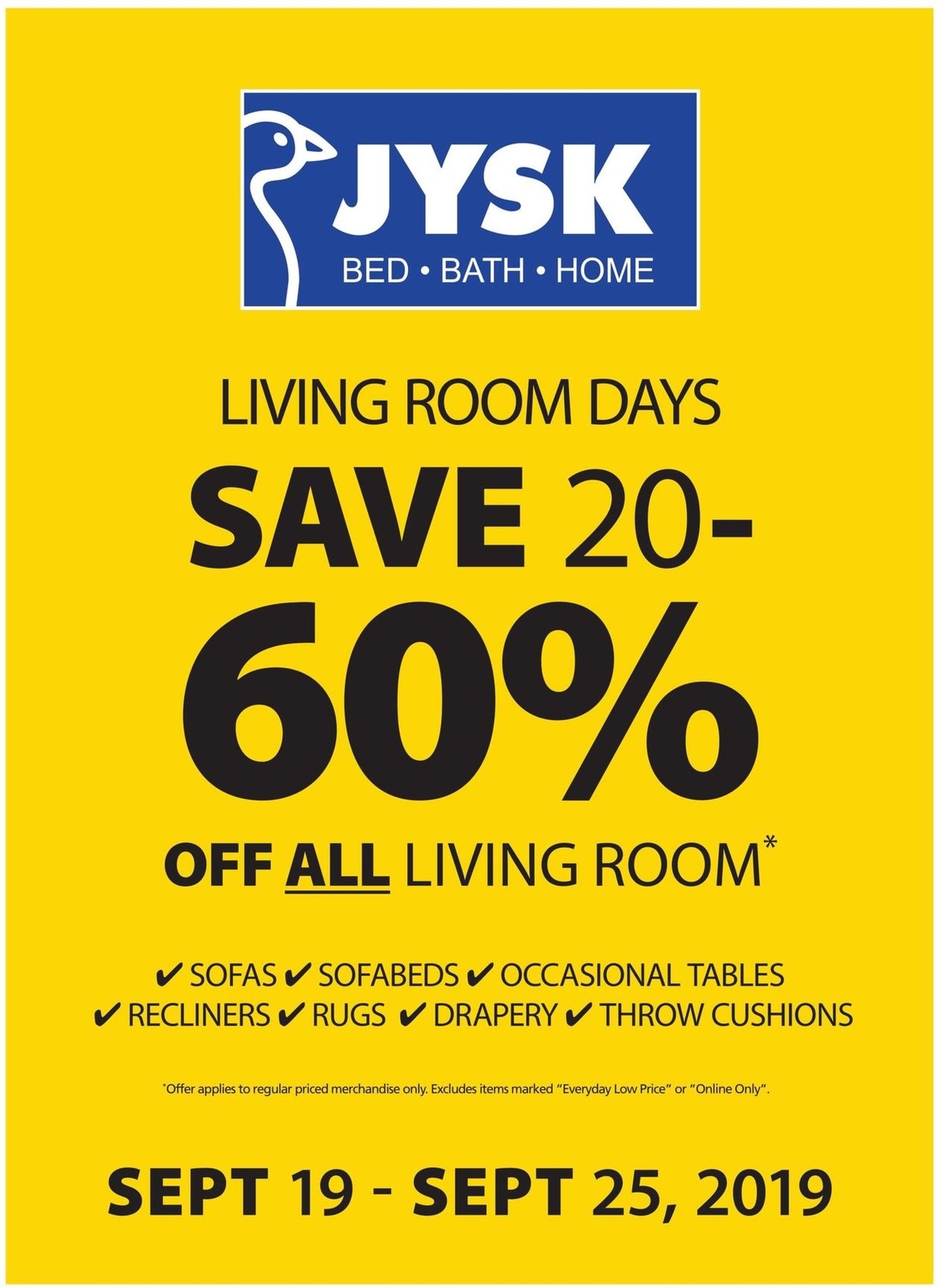 JYSK Flyer from September 19