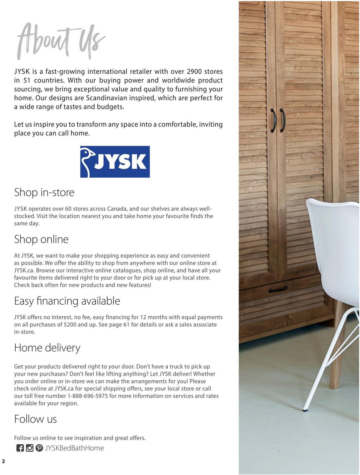 JYSK Furniture Catalogue Flyer from December 3
