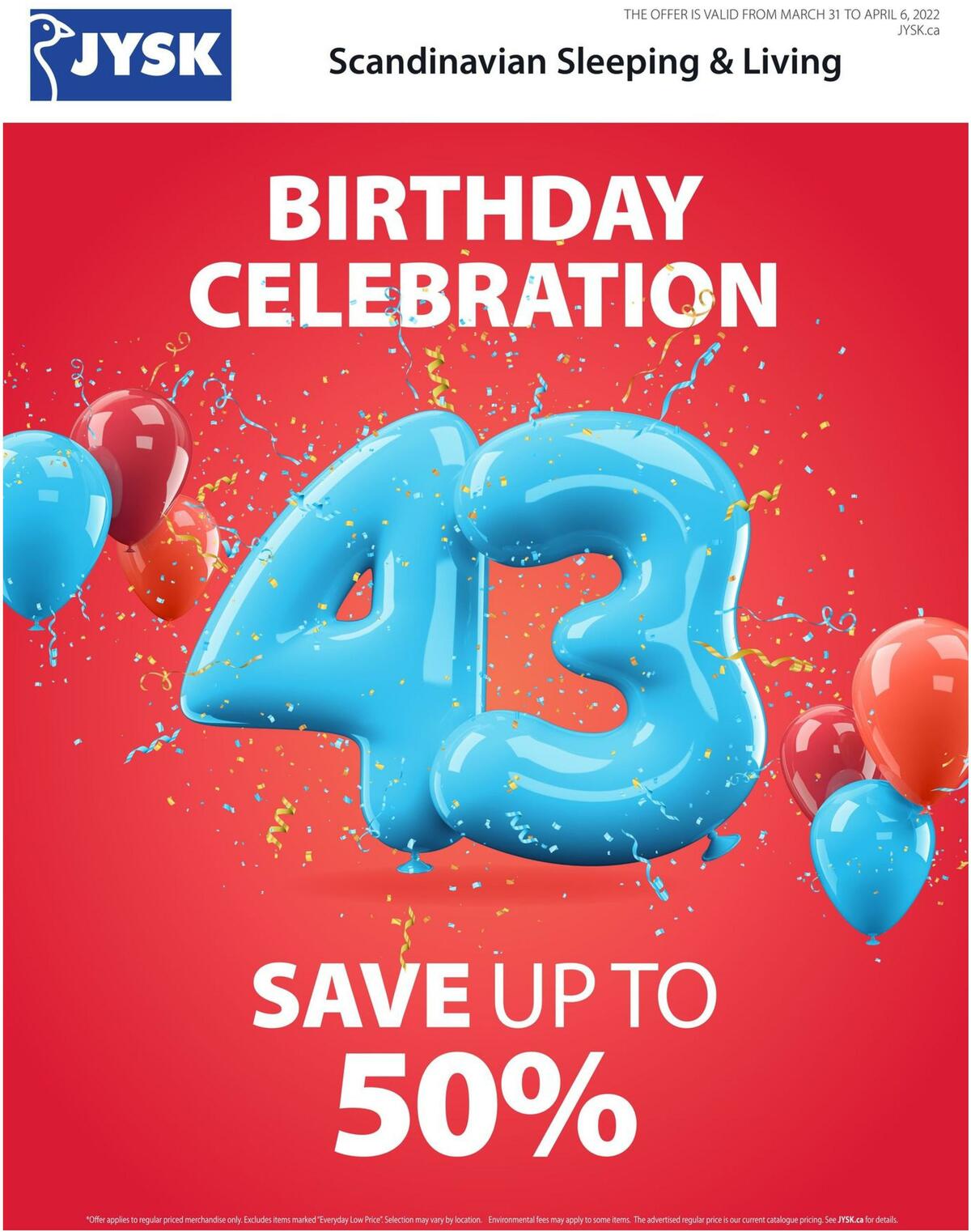 JYSK Flyer from March 31