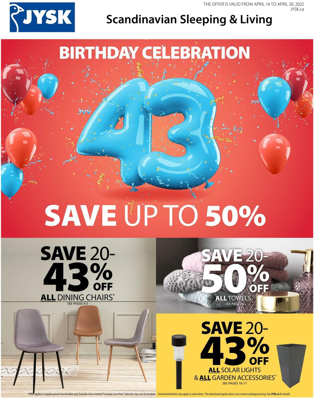 JYSK Flyer from April 14