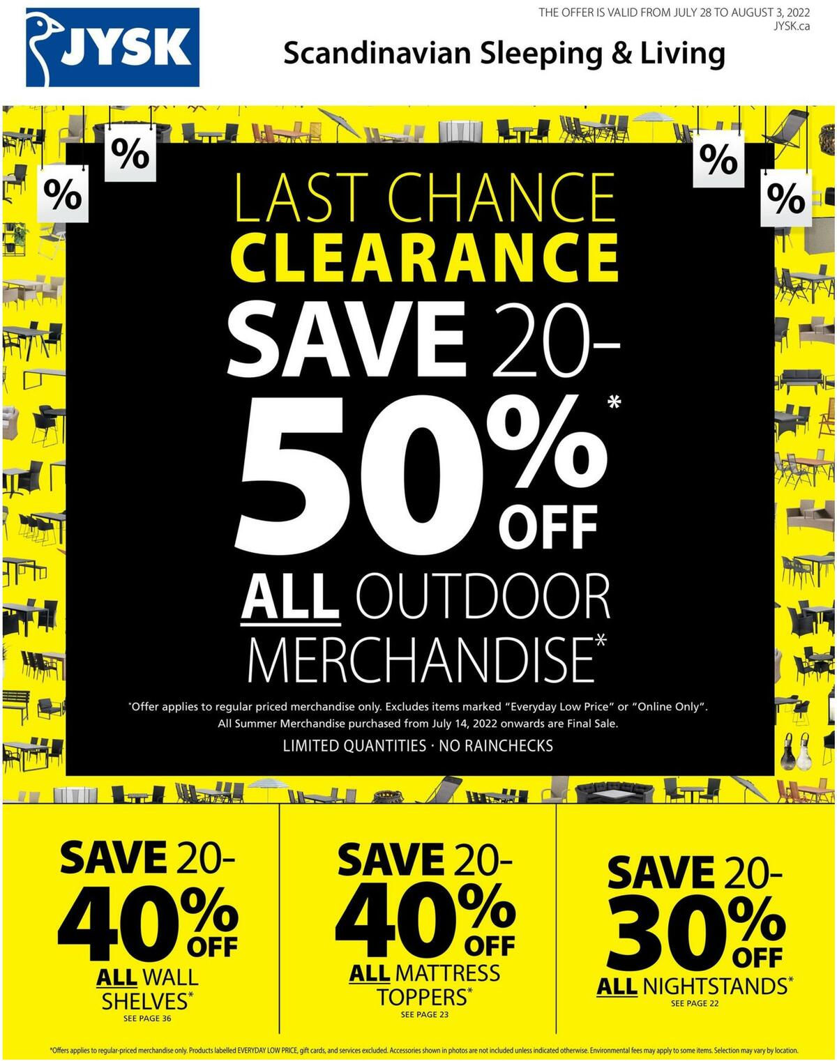 JYSK Flyer from July 28