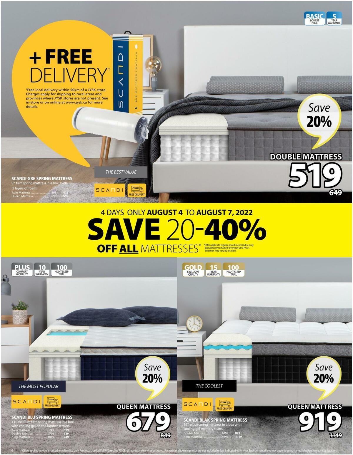 JYSK Flyer from August 4