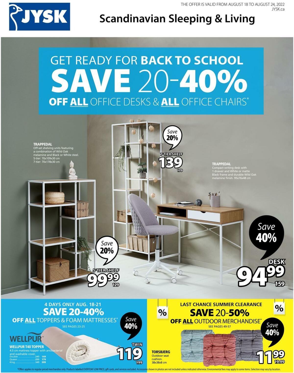 JYSK Flyer from August 18