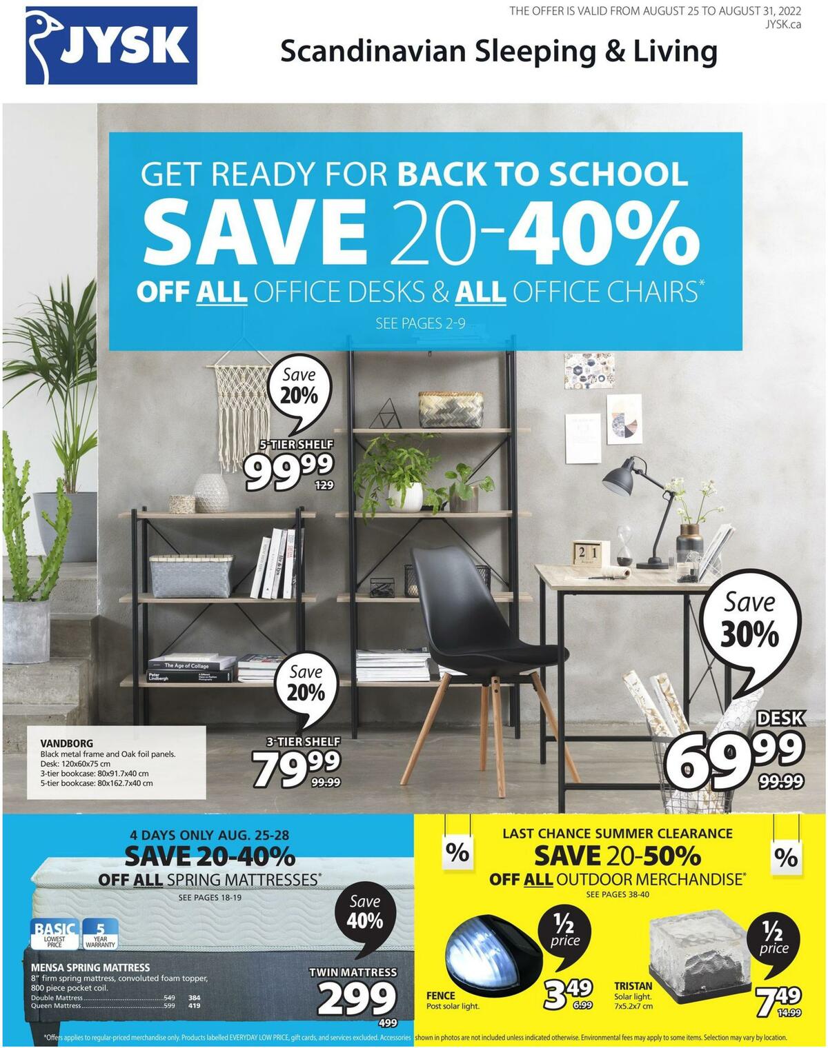 JYSK Flyer from August 25