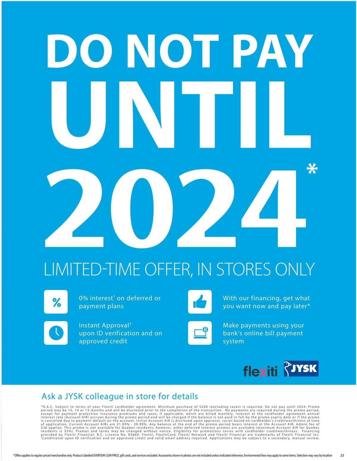 JYSK Flyer from October 27