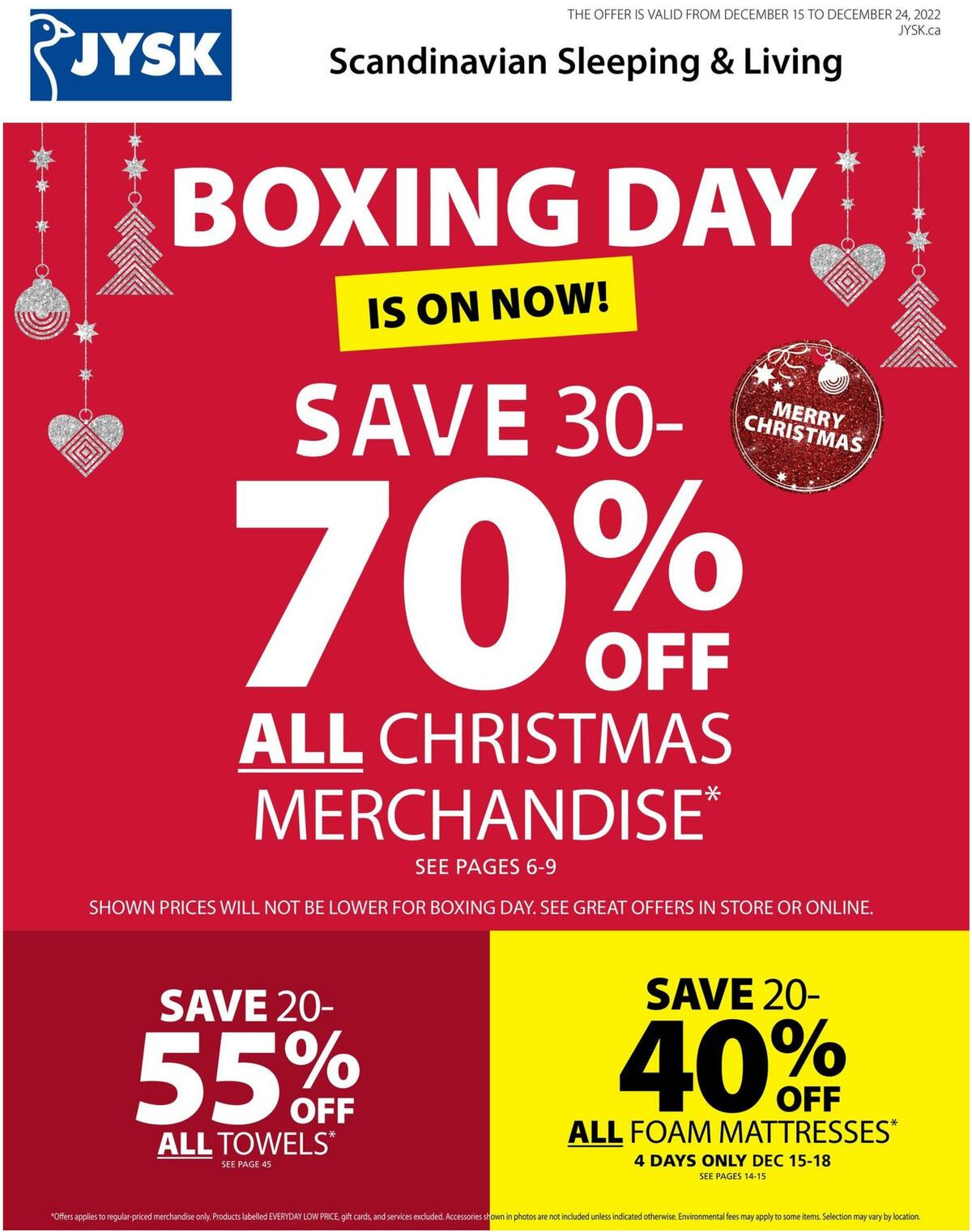 JYSK Flyer from December 15