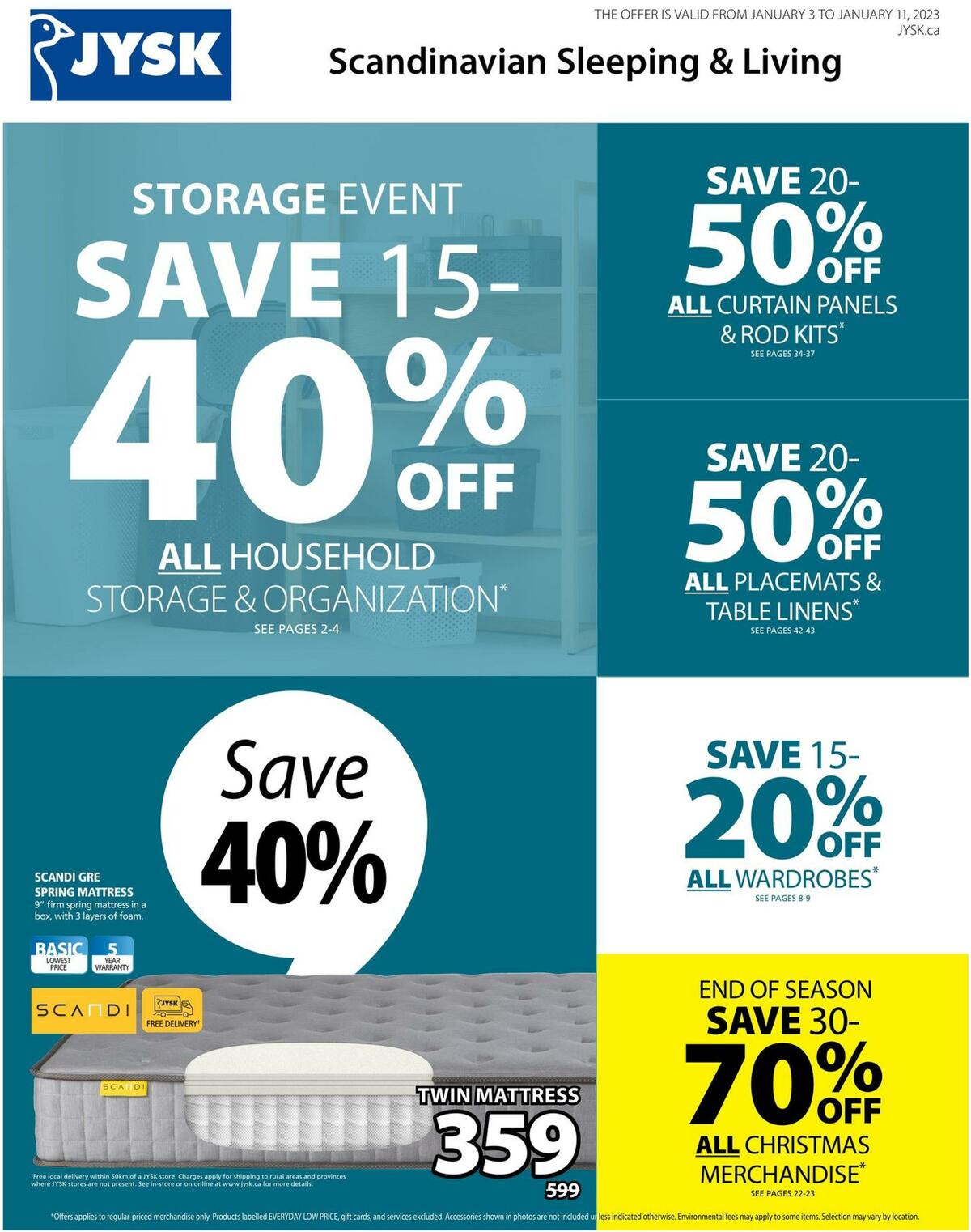 JYSK Flyer from January 3