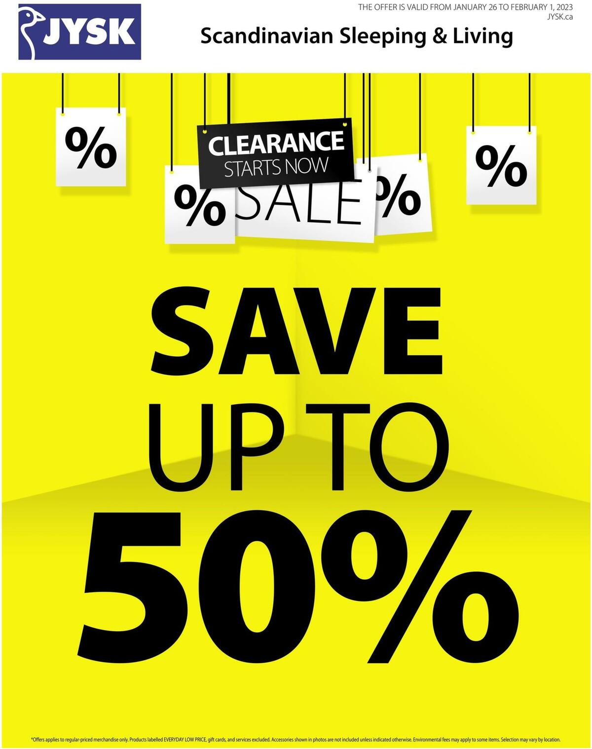 JYSK Flyer from January 26