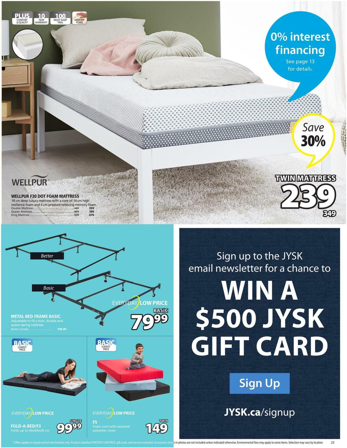 JYSK Flyer from March 2