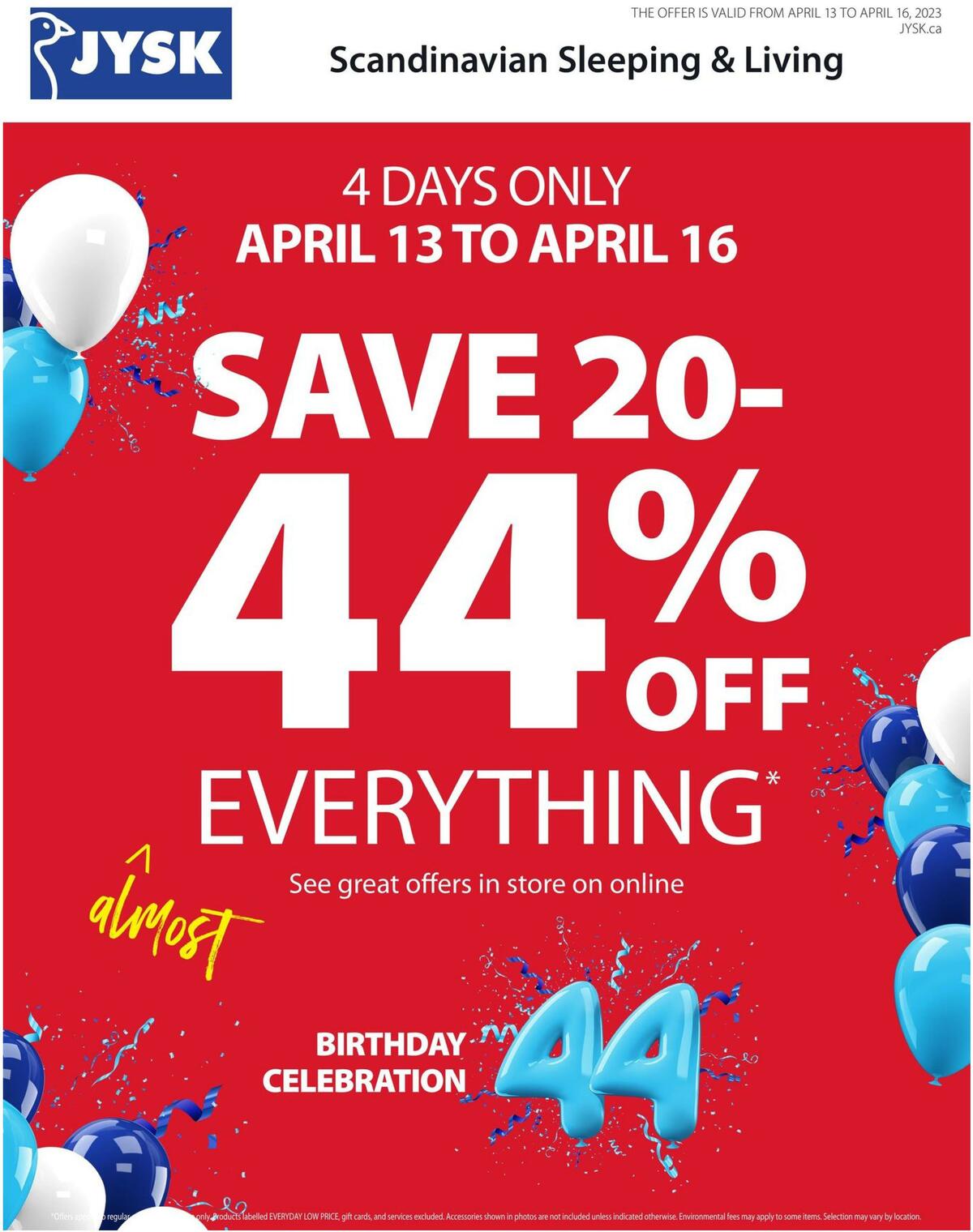 JYSK Flyer from April 13