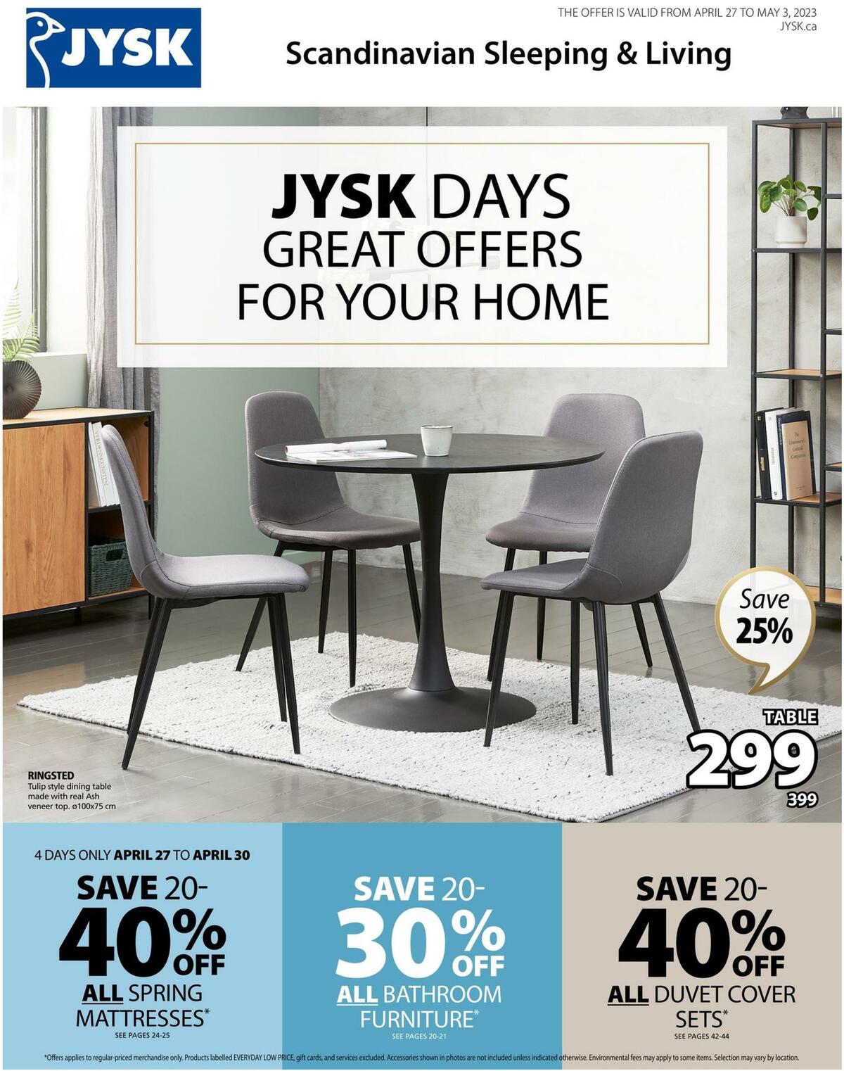 JYSK Flyer from April 27