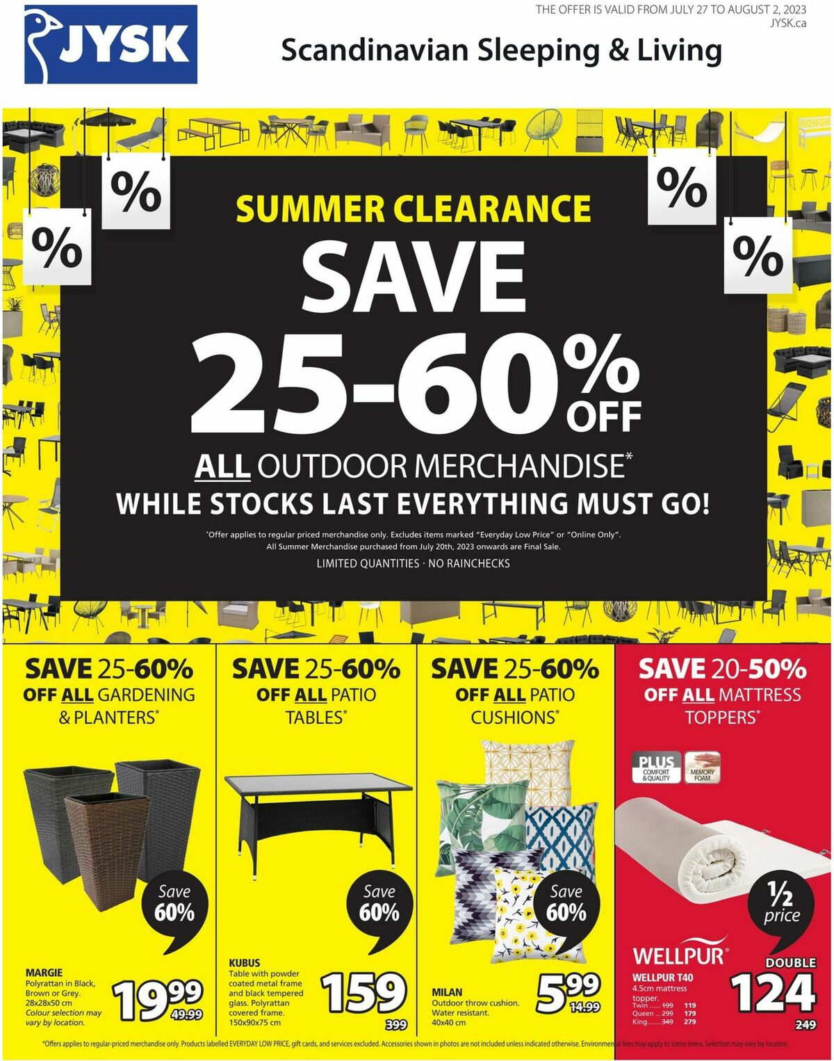 JYSK Flyer from July 27