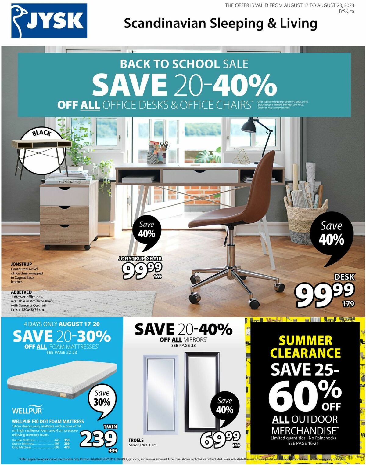 JYSK Flyer from August 17