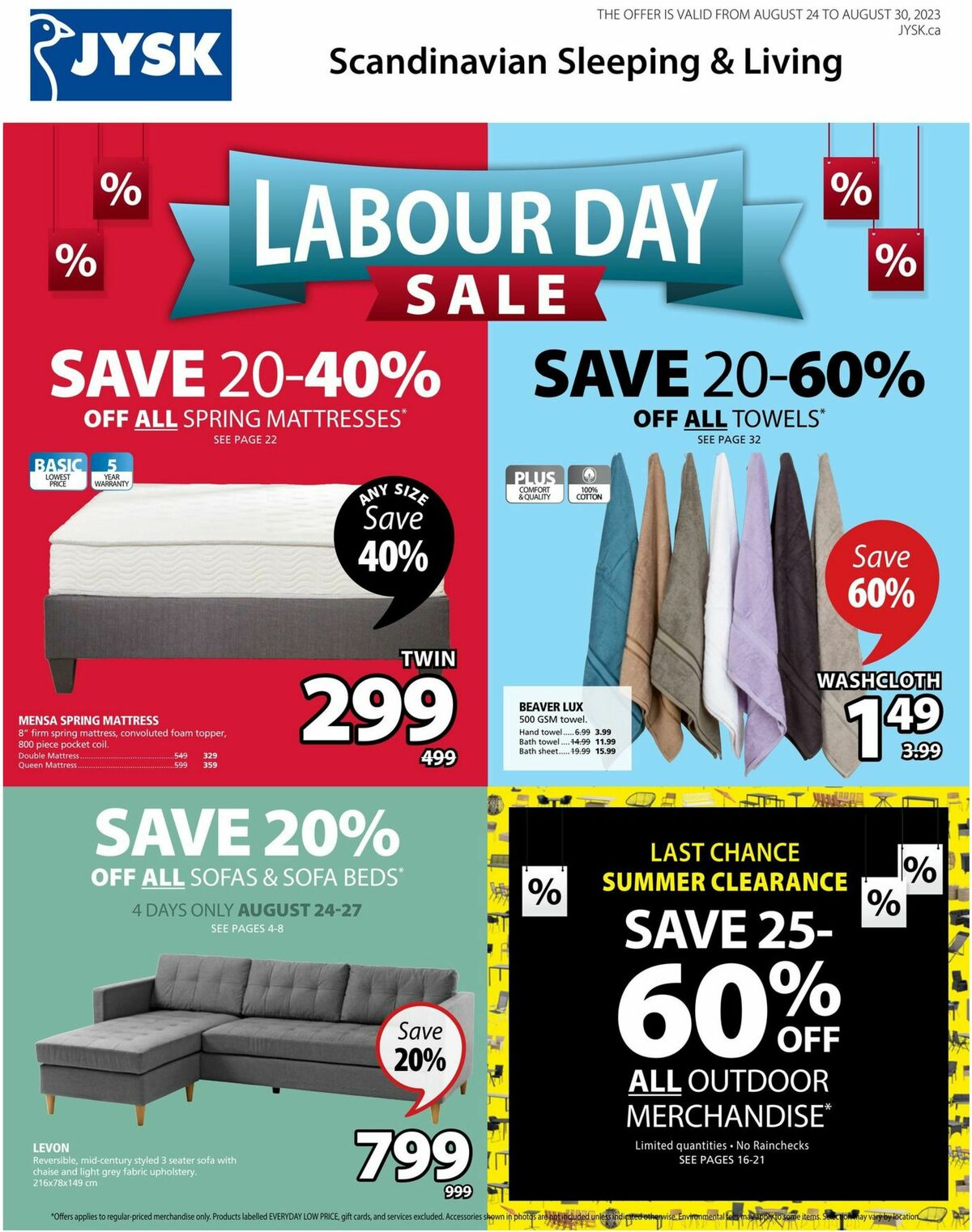 JYSK Flyer from August 24