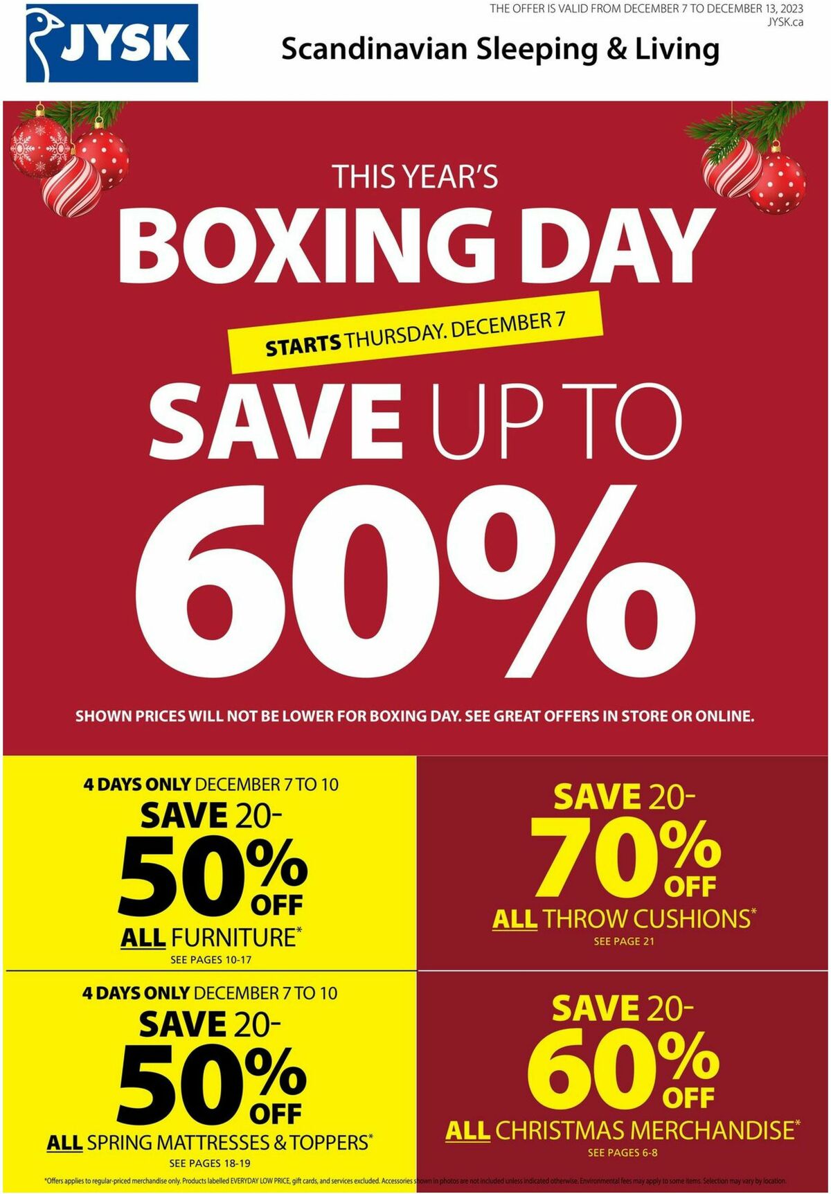 JYSK Flyer from December 7