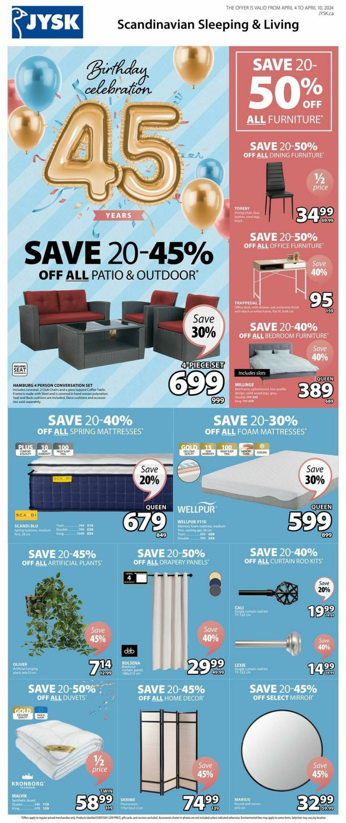 JYSK Flyer from April 4