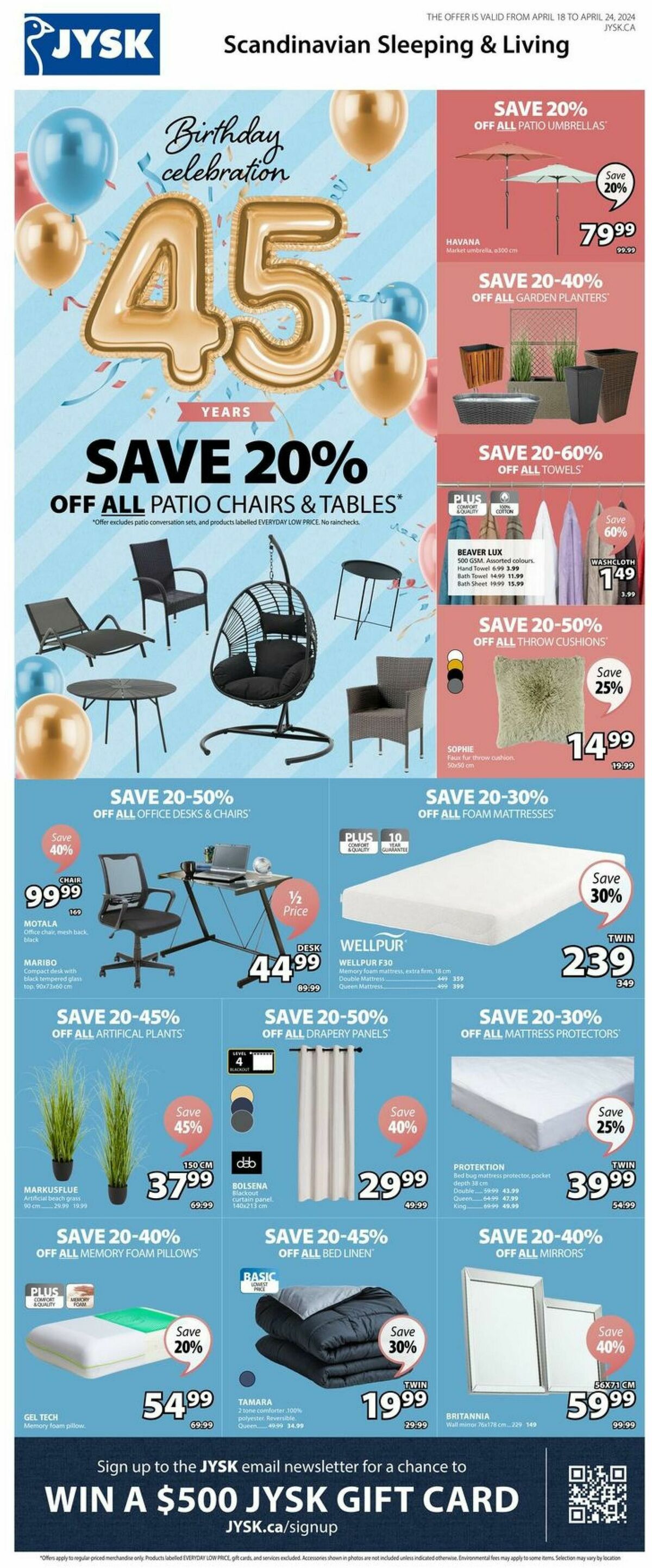 JYSK Flyer from April 18