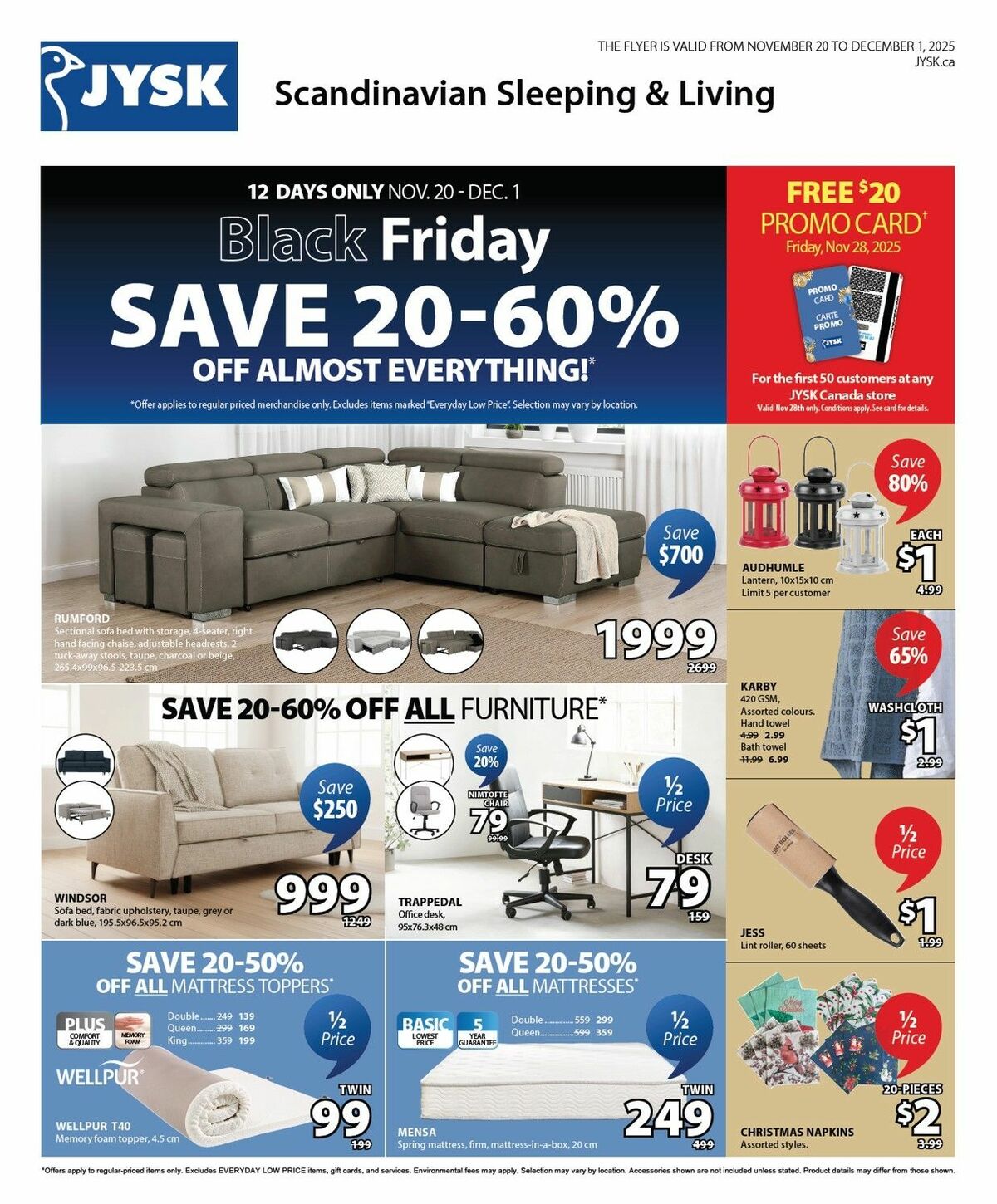 JYSK Flyer from November 20