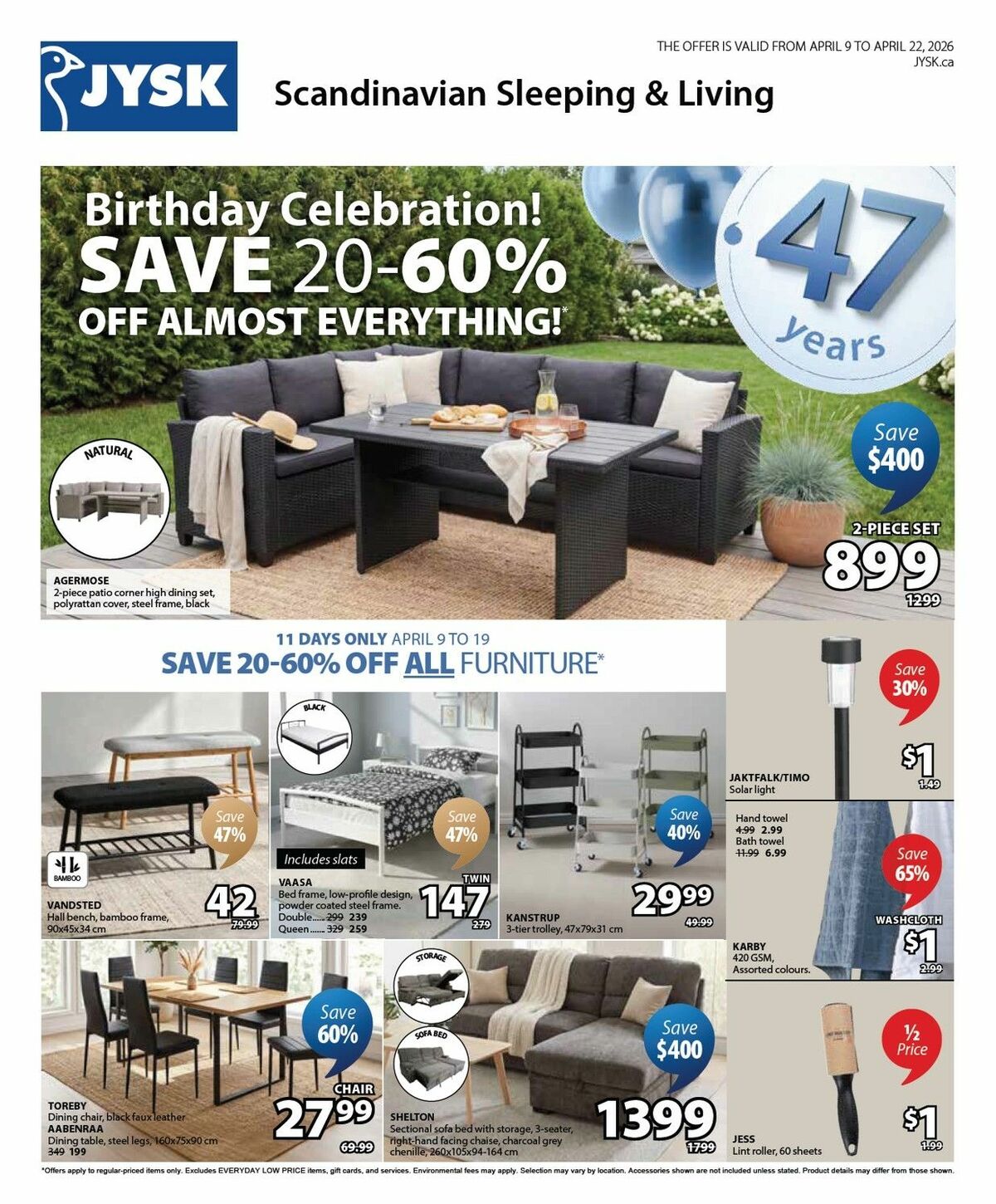 JYSK Flyer from April 9