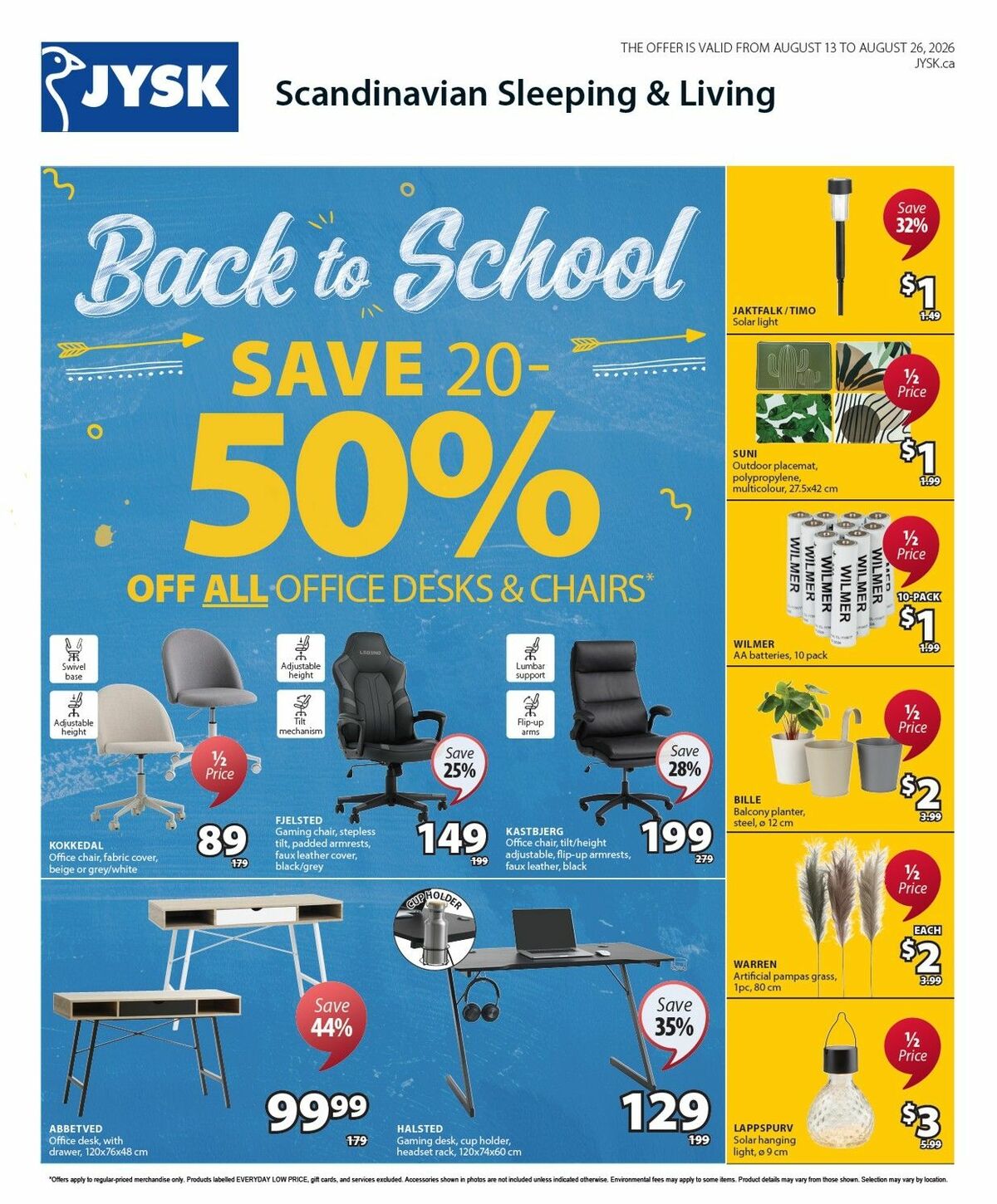 JYSK Flyer from August 13
