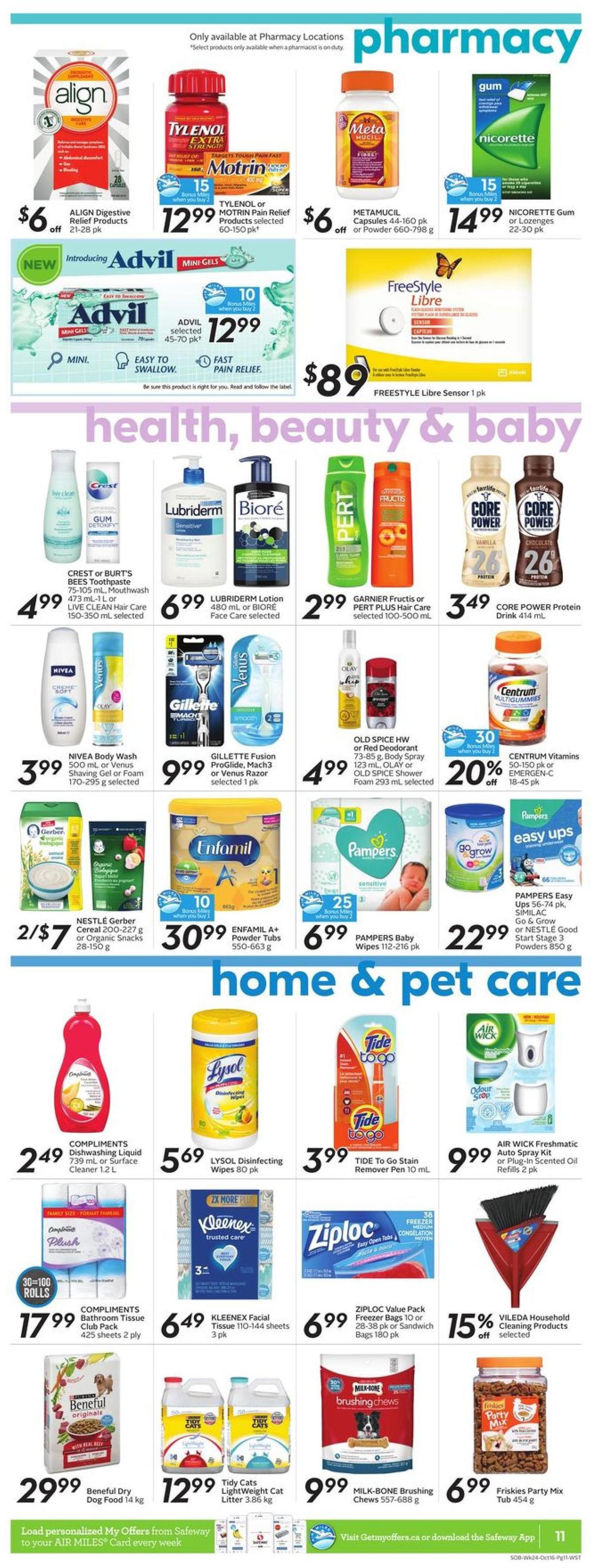 Safeway Flyer from October 10