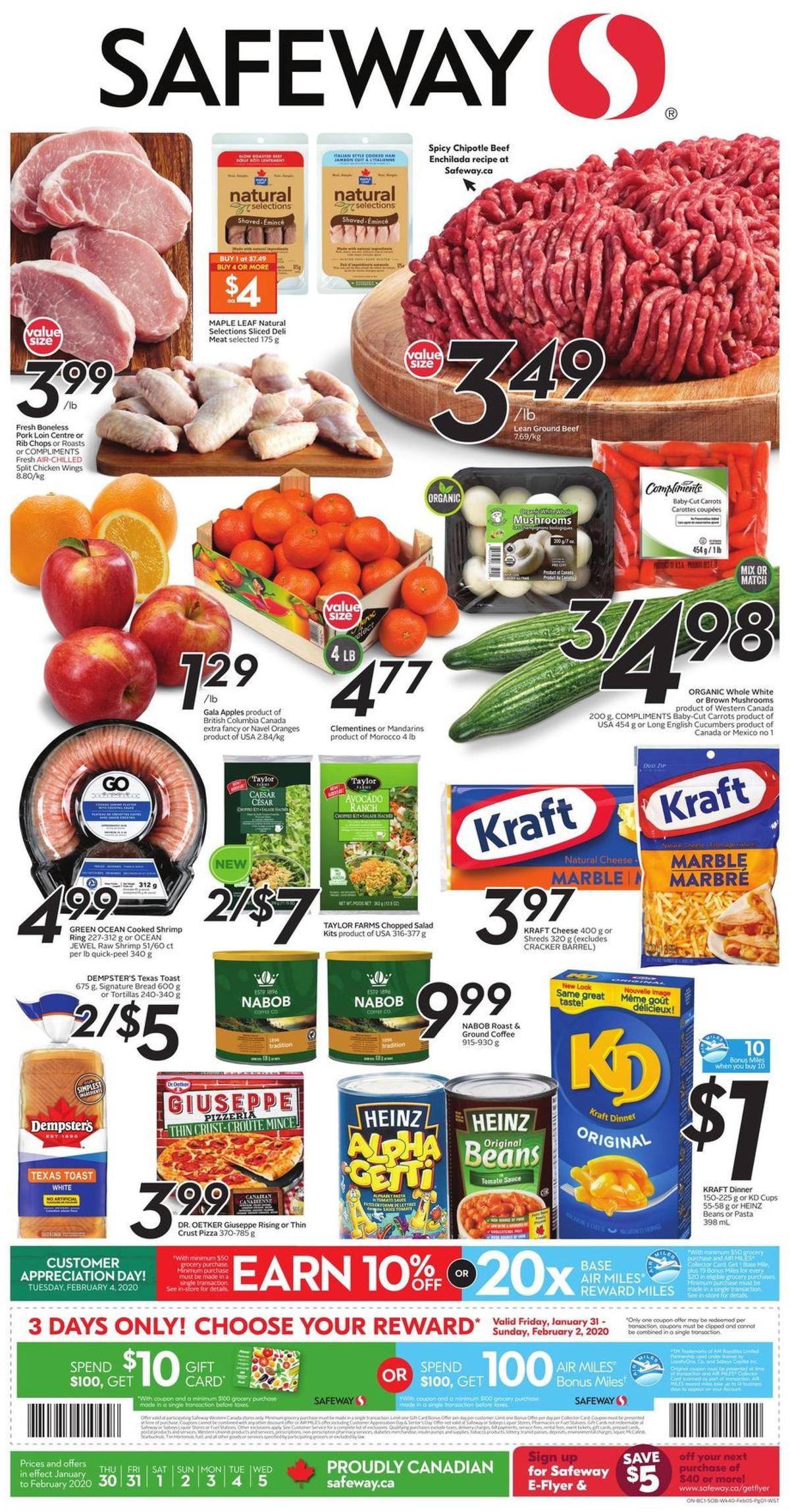 Safeway Flyer from January 30