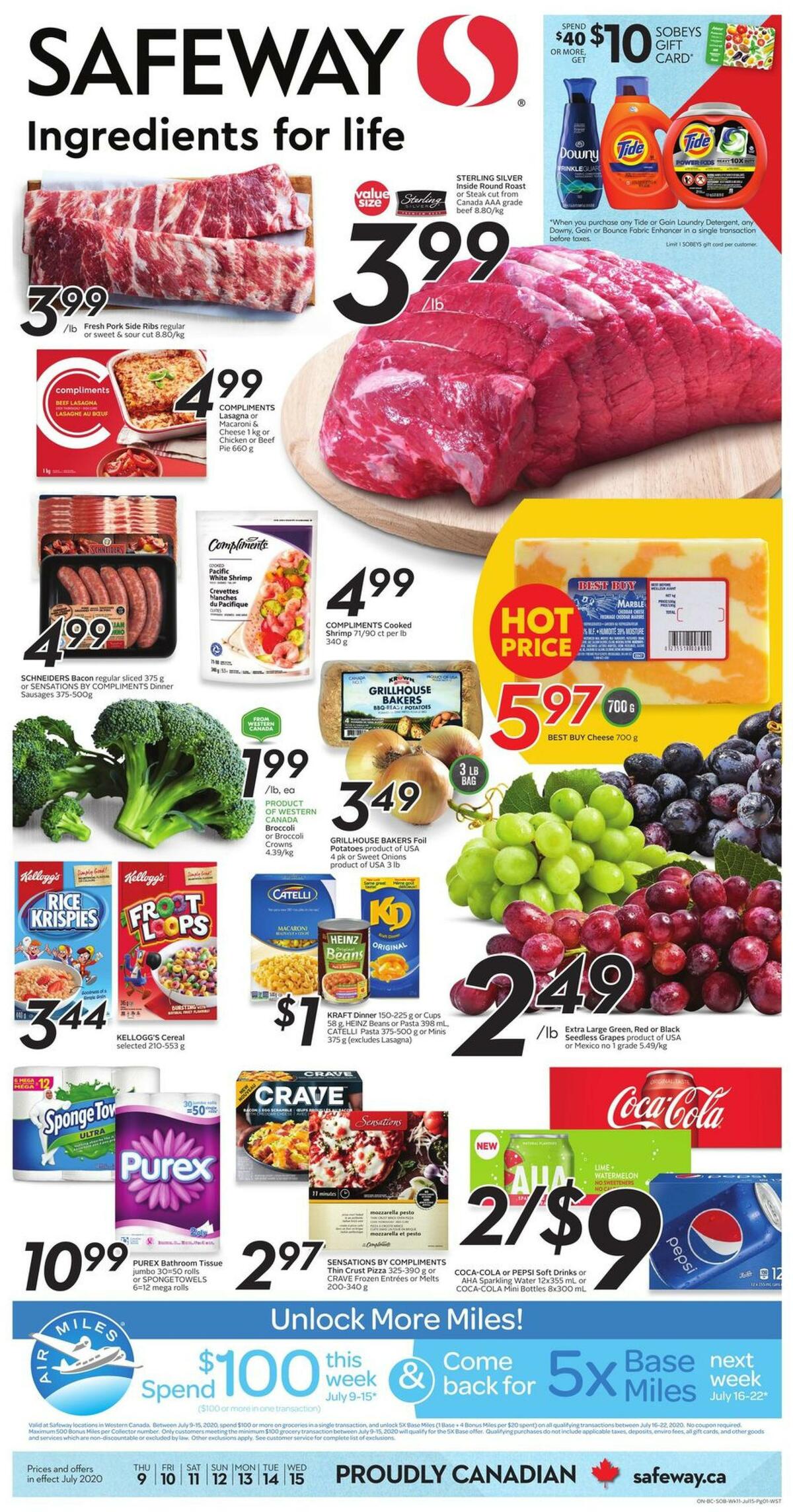Safeway Flyer from July 9
