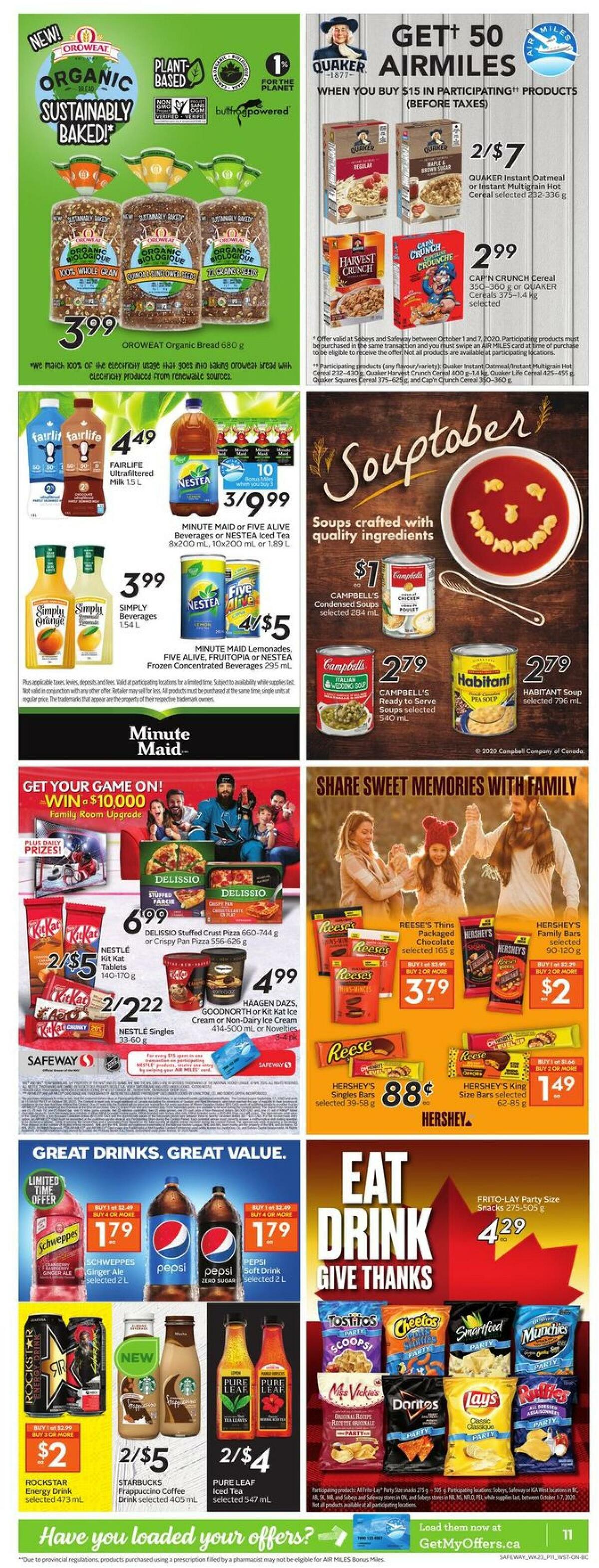Safeway Flyer from October 1