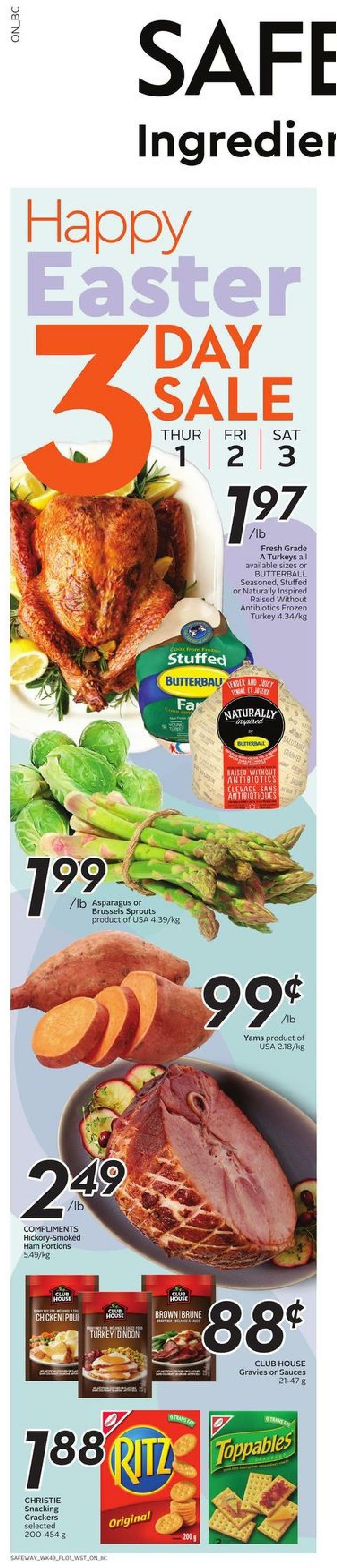 Safeway Flyer from April 1