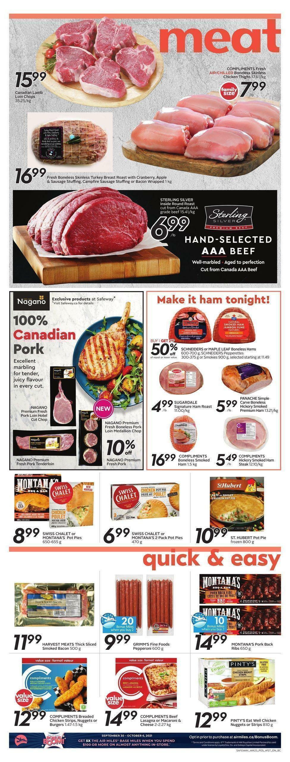 Safeway Flyer from September 30