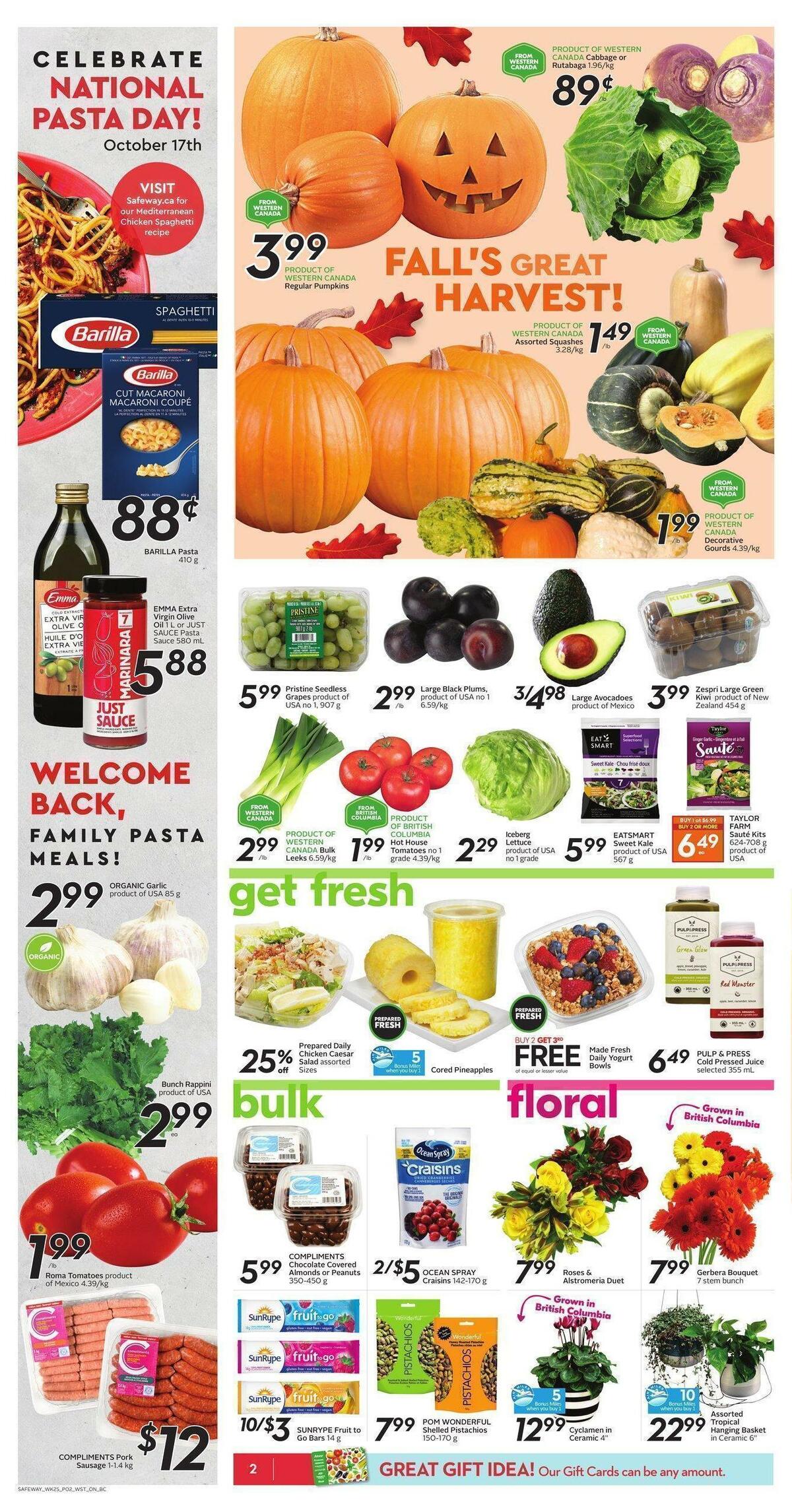 Safeway Flyer from October 14