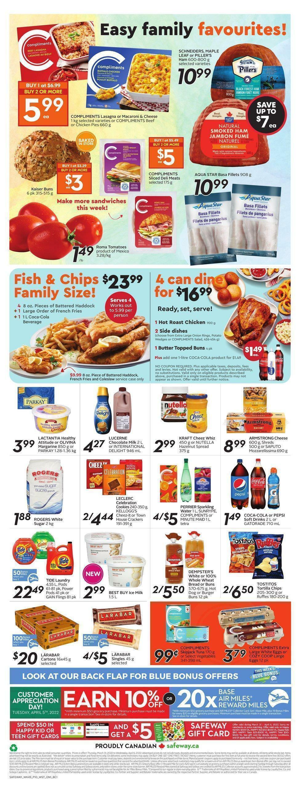 Safeway Flyer from March 31