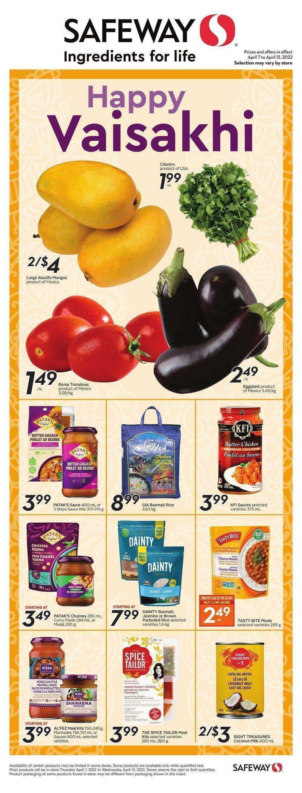 Safeway Flyer from April 7