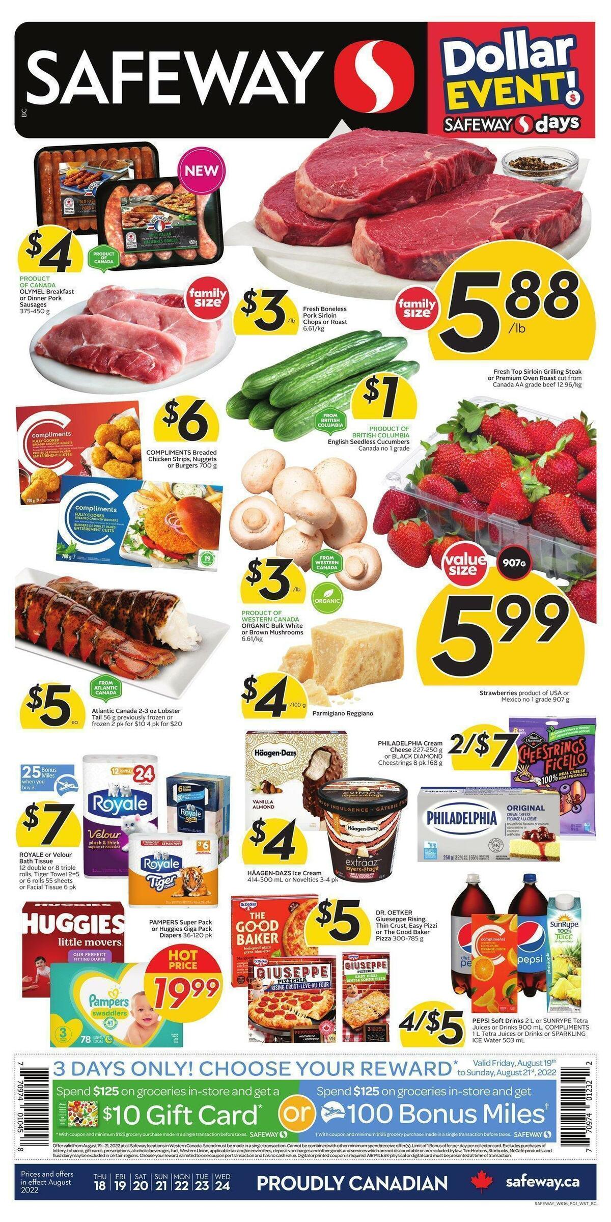 Safeway Flyer from August 18