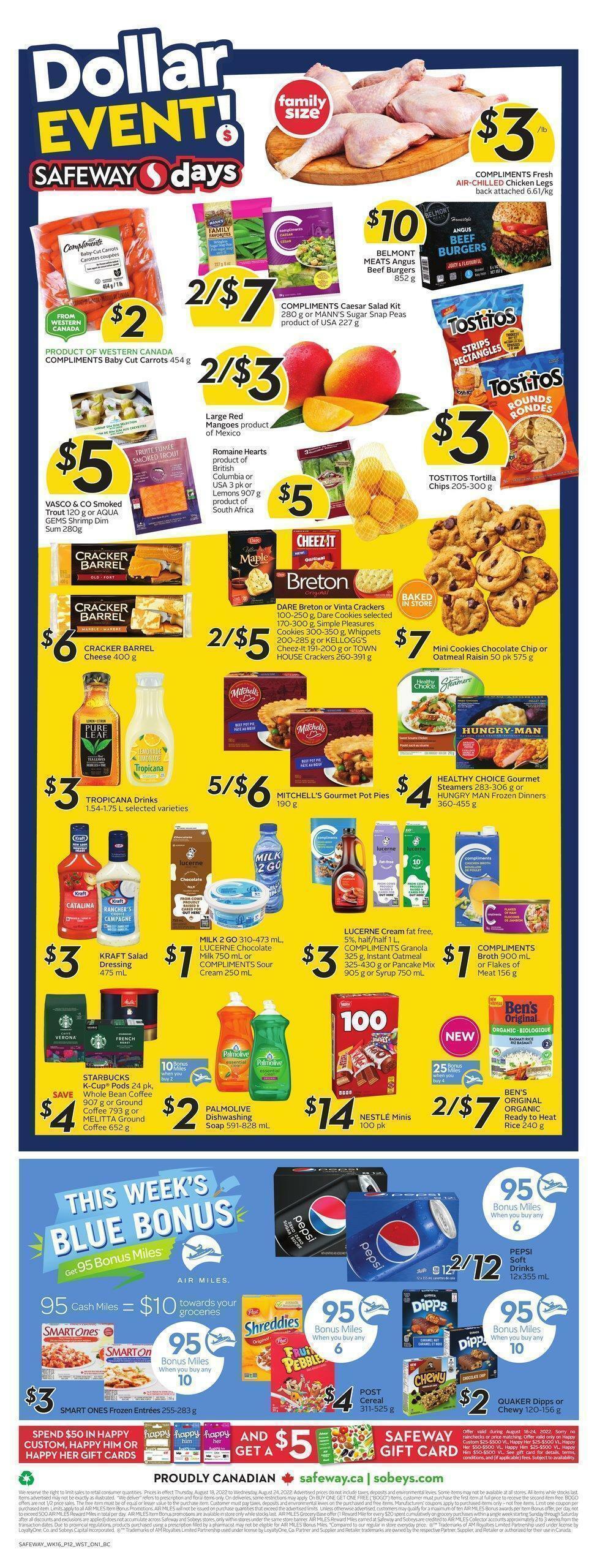 Safeway Flyer from August 18