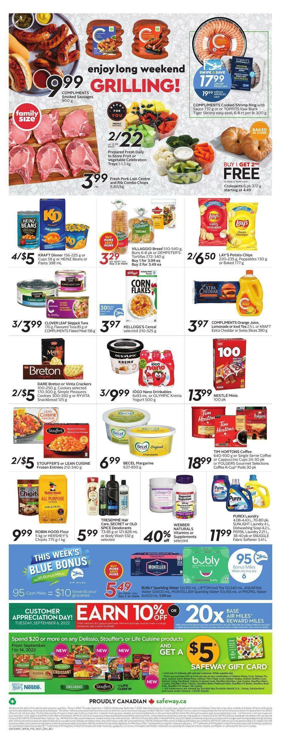 Safeway Flyer from September 1