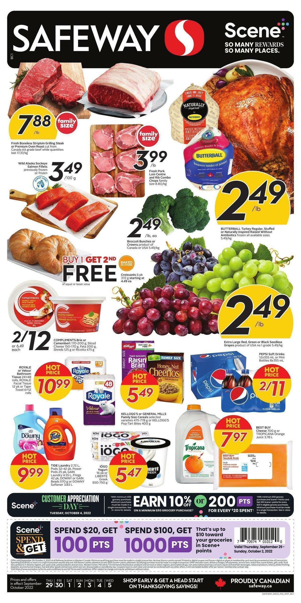 Safeway Flyer from September 29