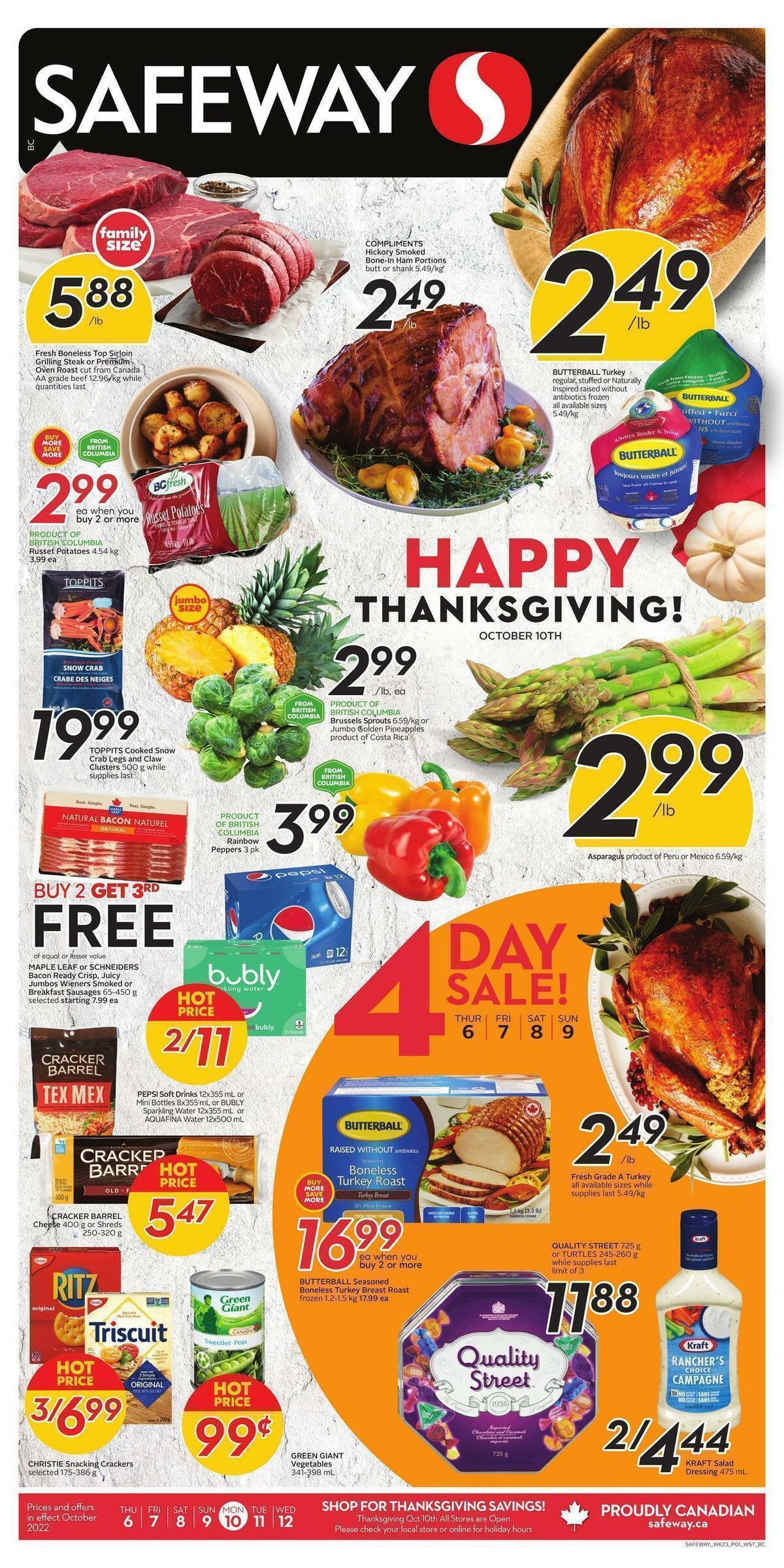 Safeway Flyer from October 6