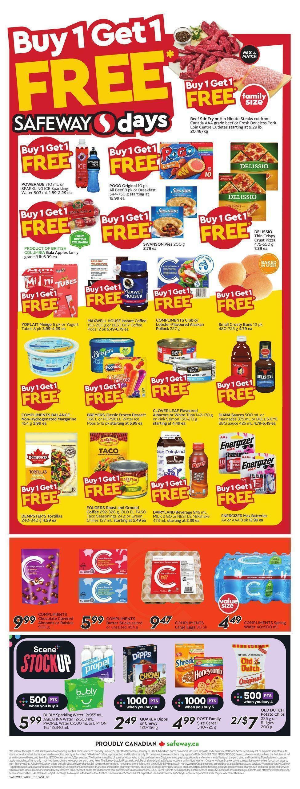 Safeway Flyer from January 5