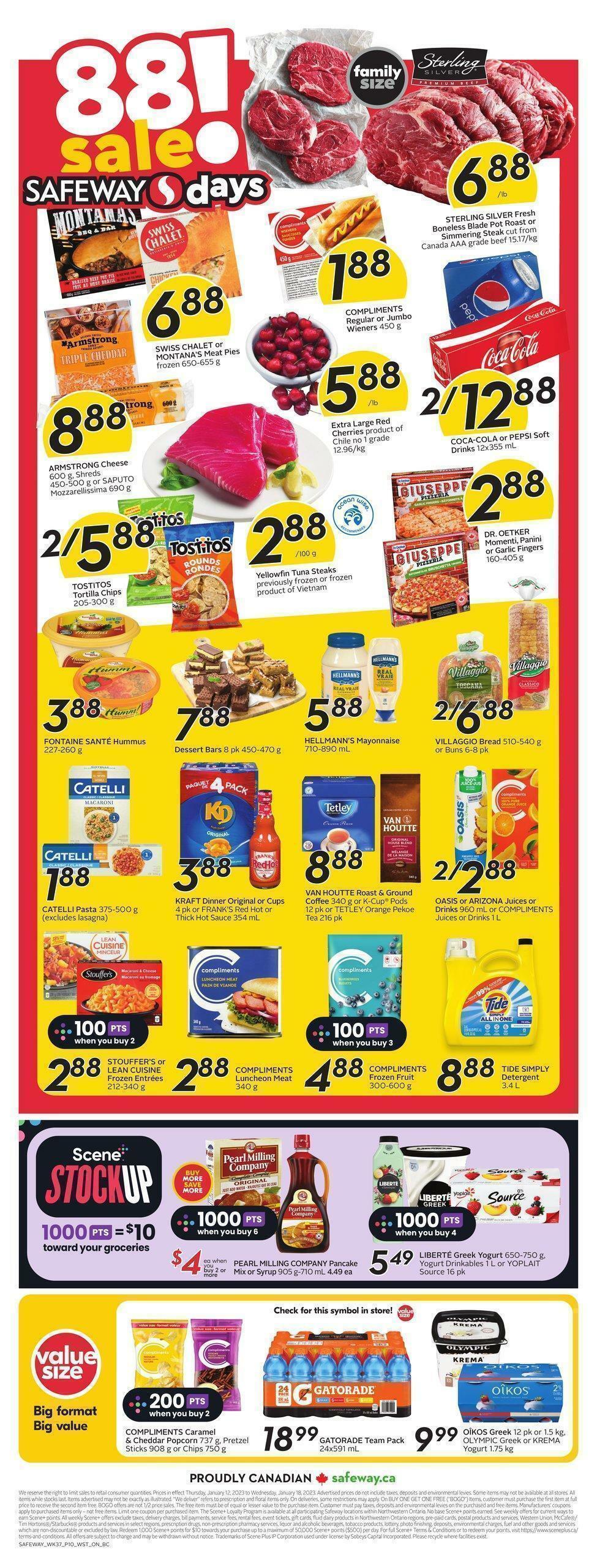 Safeway Flyer from January 12
