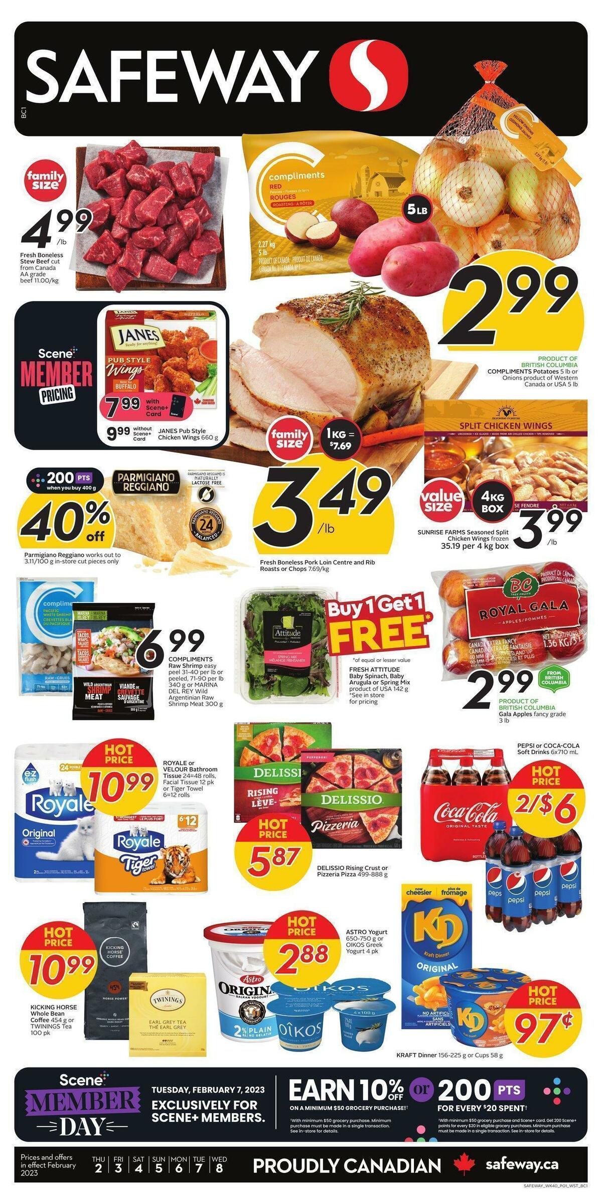 Safeway Flyer from February 2