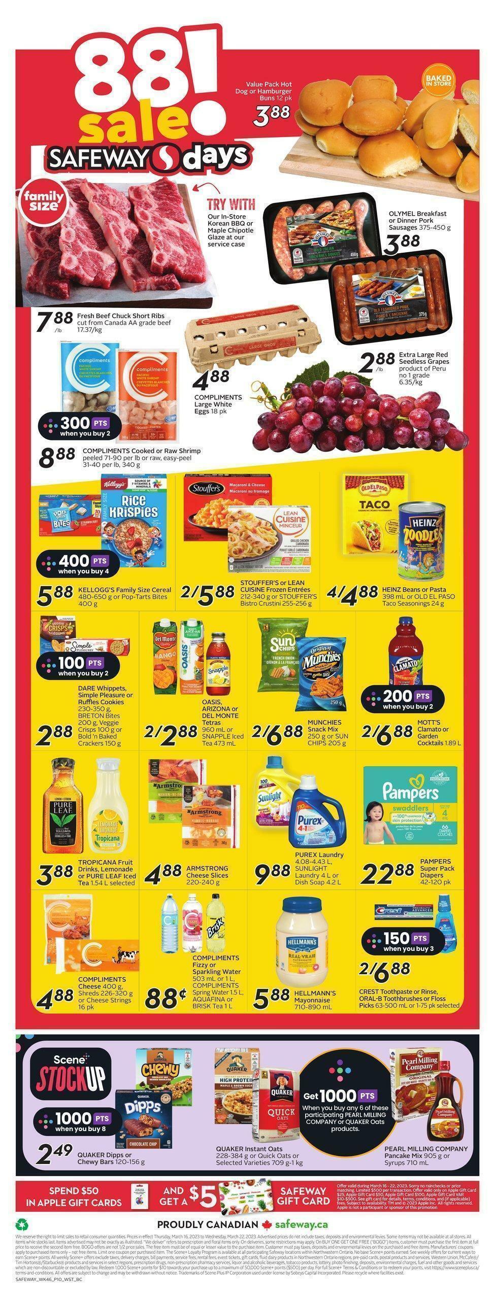 Safeway Flyer from March 16