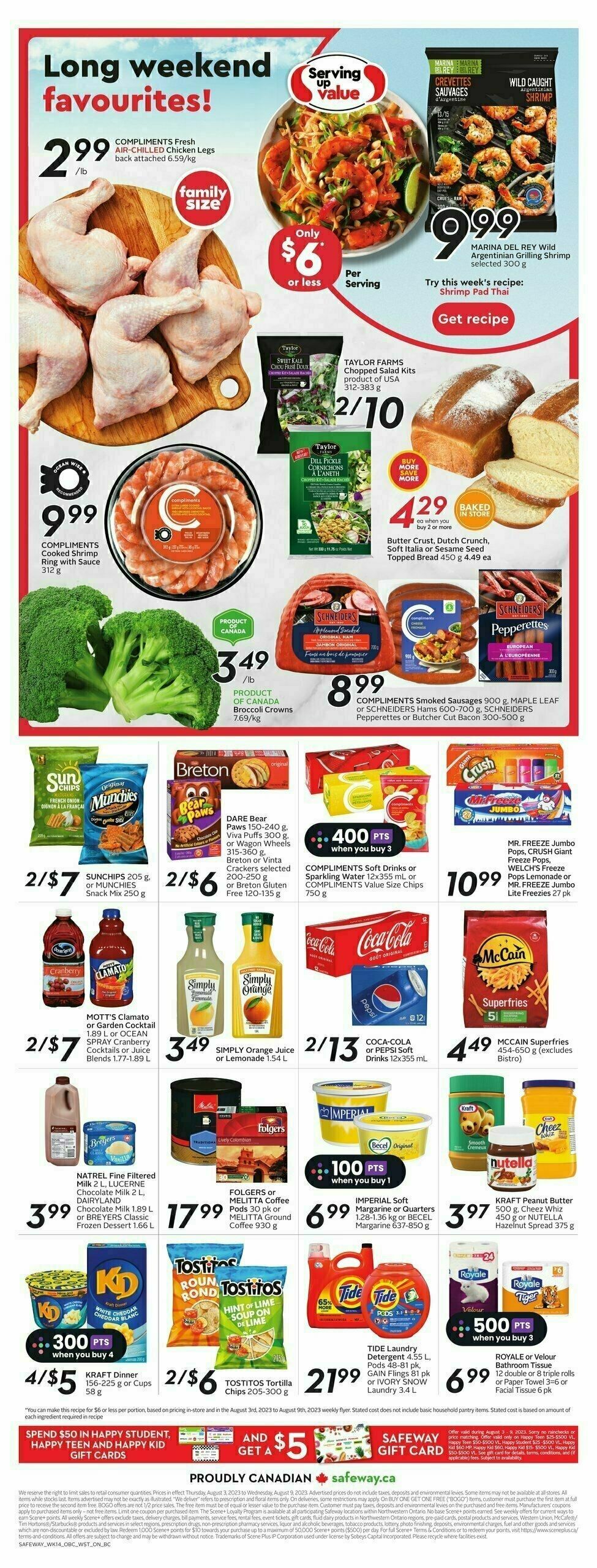 Safeway Flyer from August 3