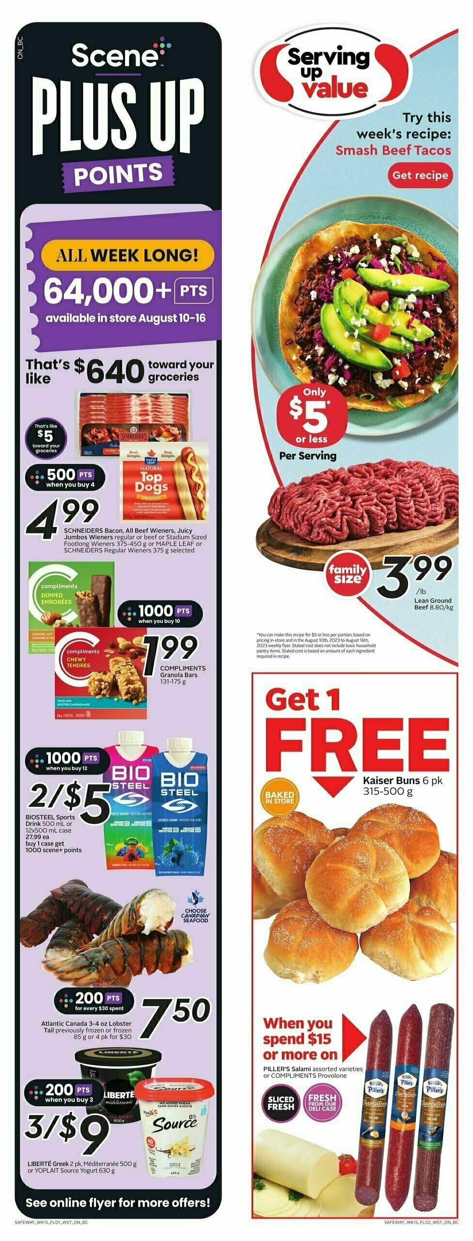 Safeway Flyer from August 10