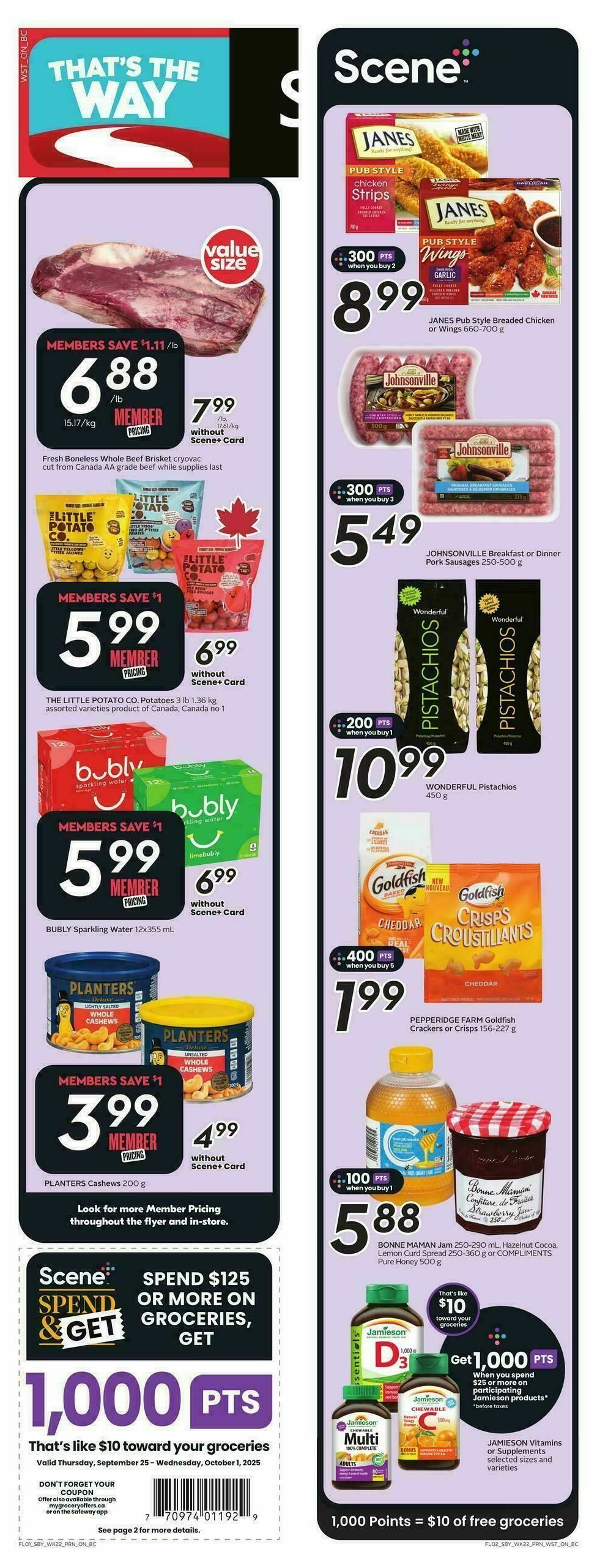 Safeway Flyer from September 25