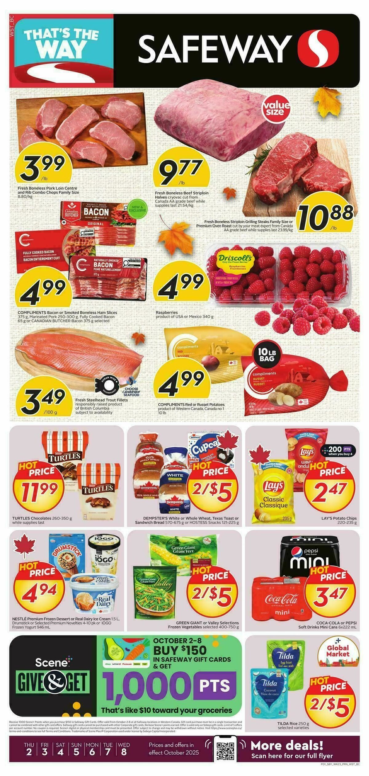 Safeway Flyer from October 2