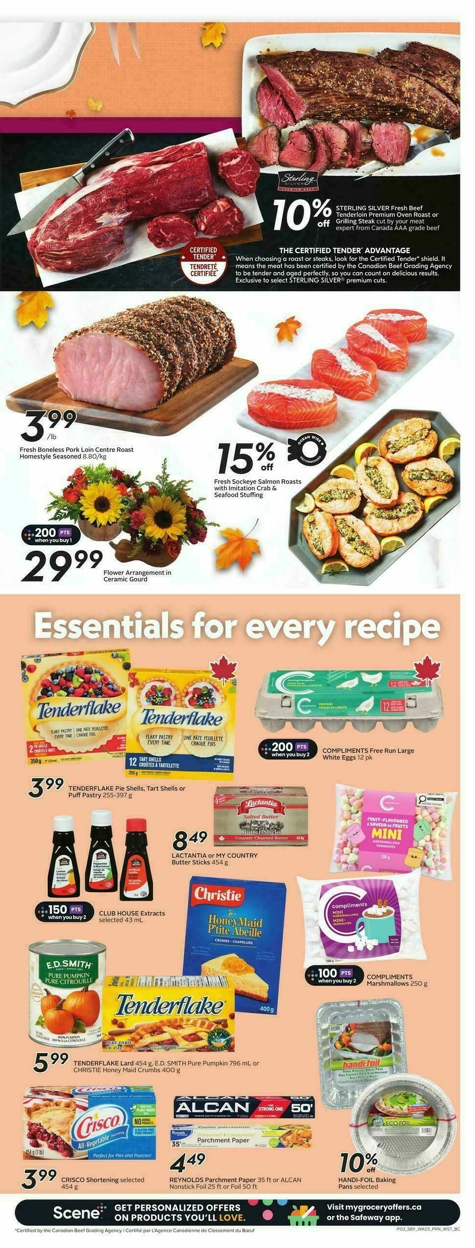 Safeway Flyer from October 2