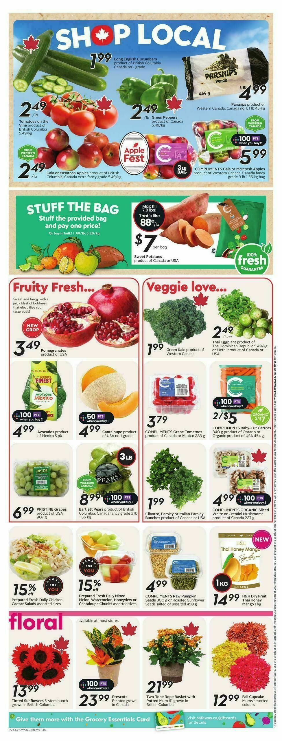 Safeway Flyer from October 2