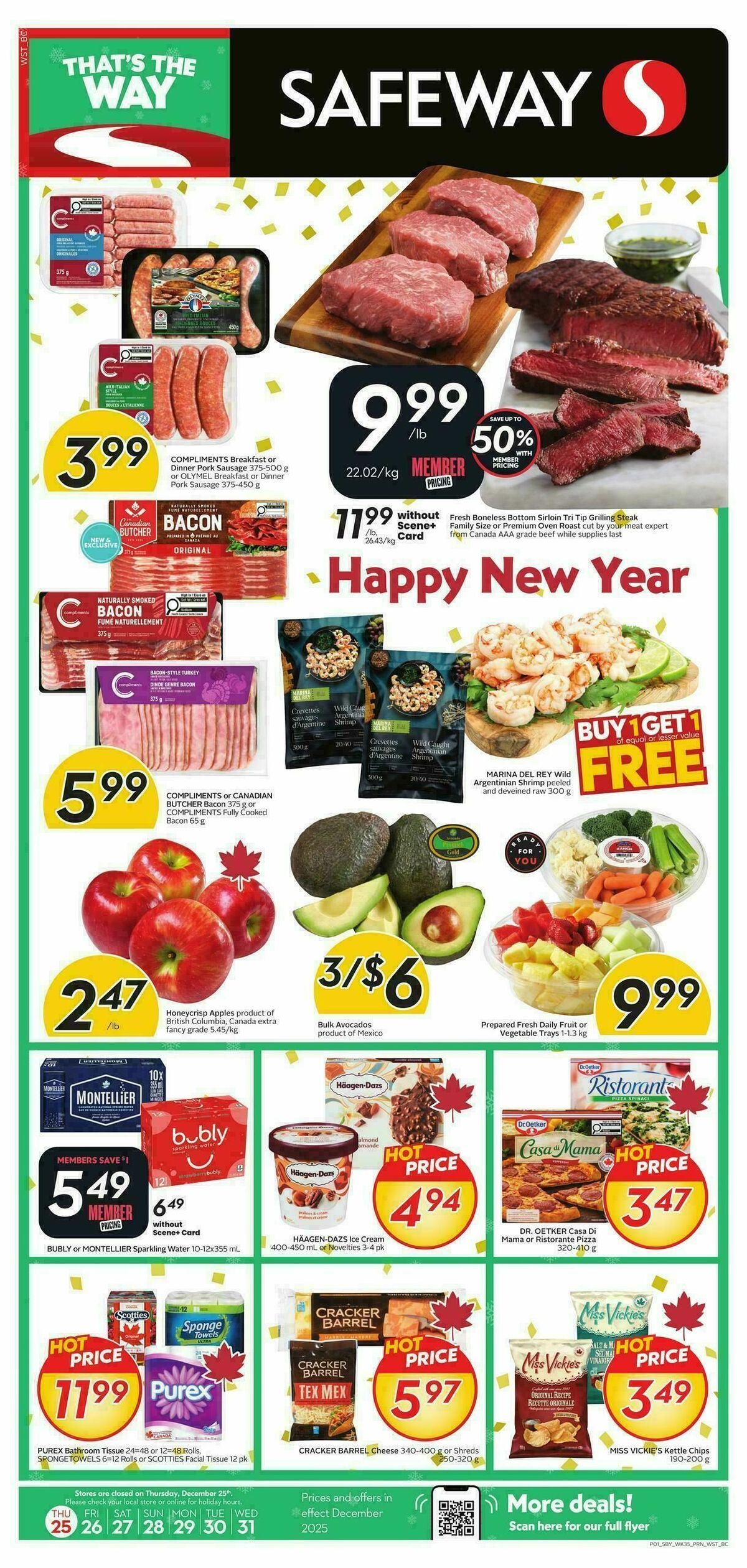 Safeway Flyer from December 25