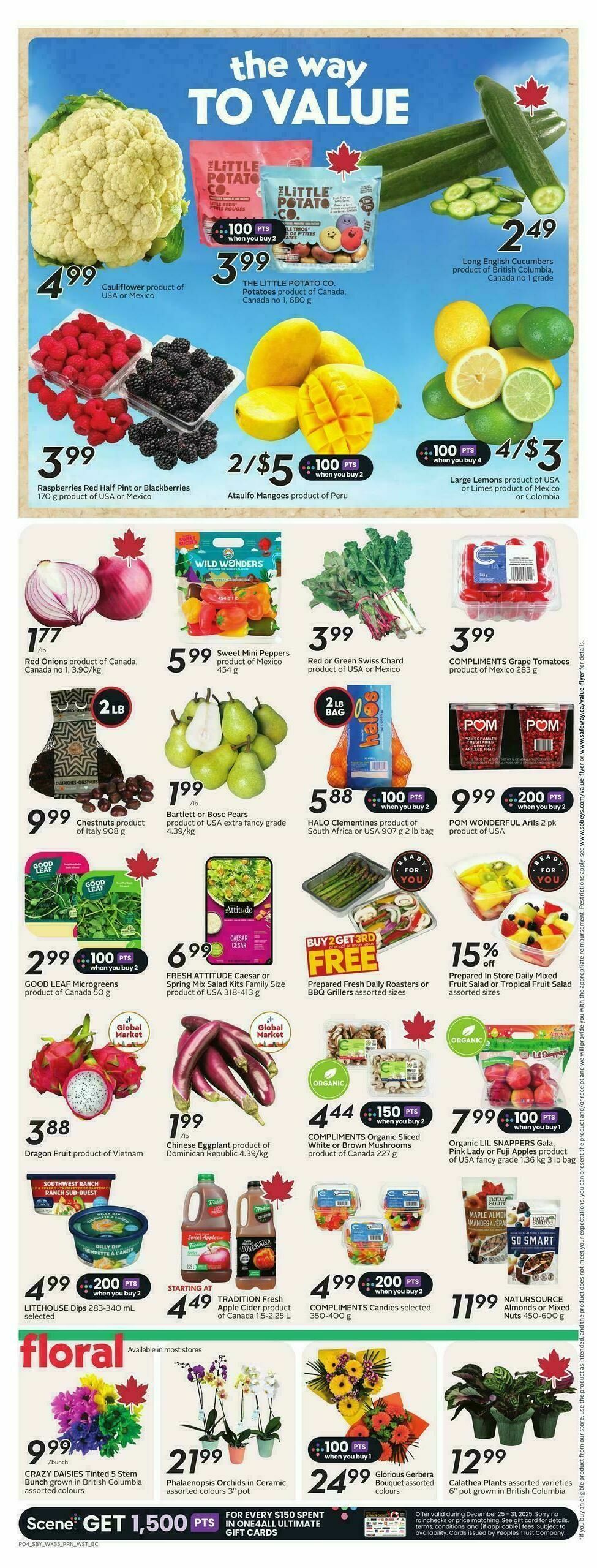 Safeway Flyer from December 25